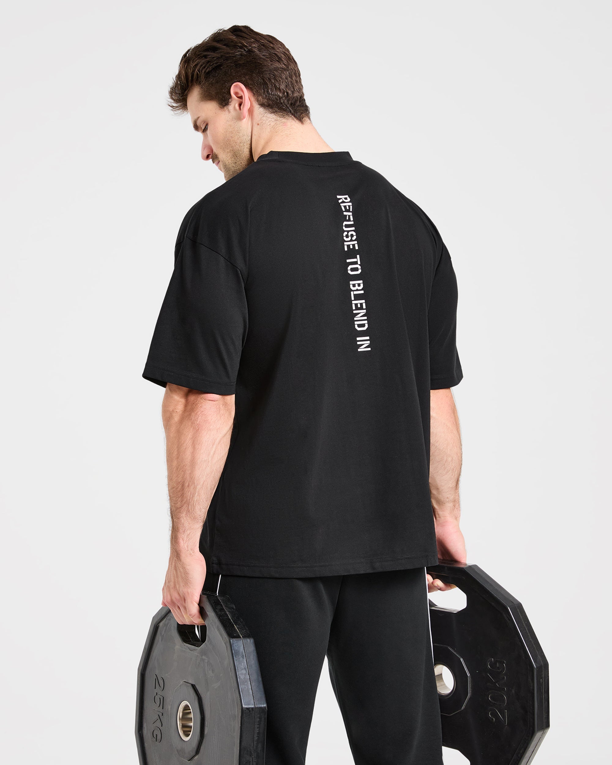 Cam Kissel x Graphic Oversized T Shirt - Black
