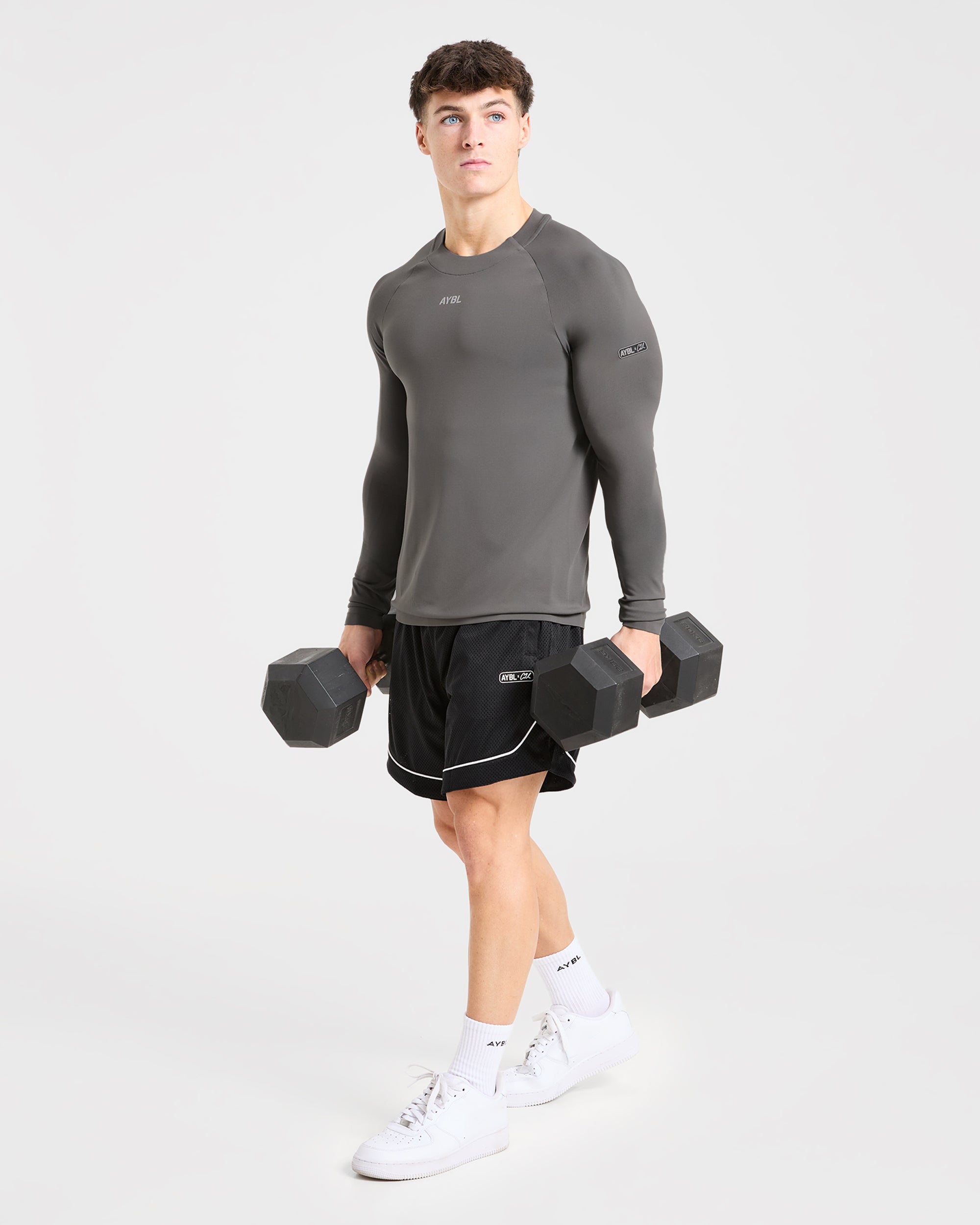 Cam Kissel x Seamless Long Sleeve - Charcoal