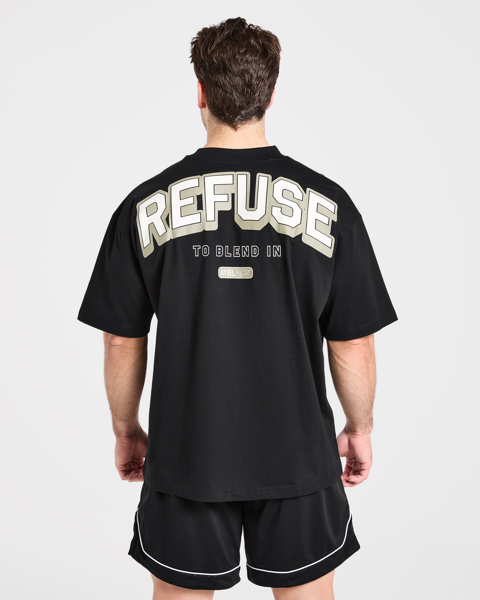 Cam Kissel x Refuse to Blend in Oversized T Shirt - Black