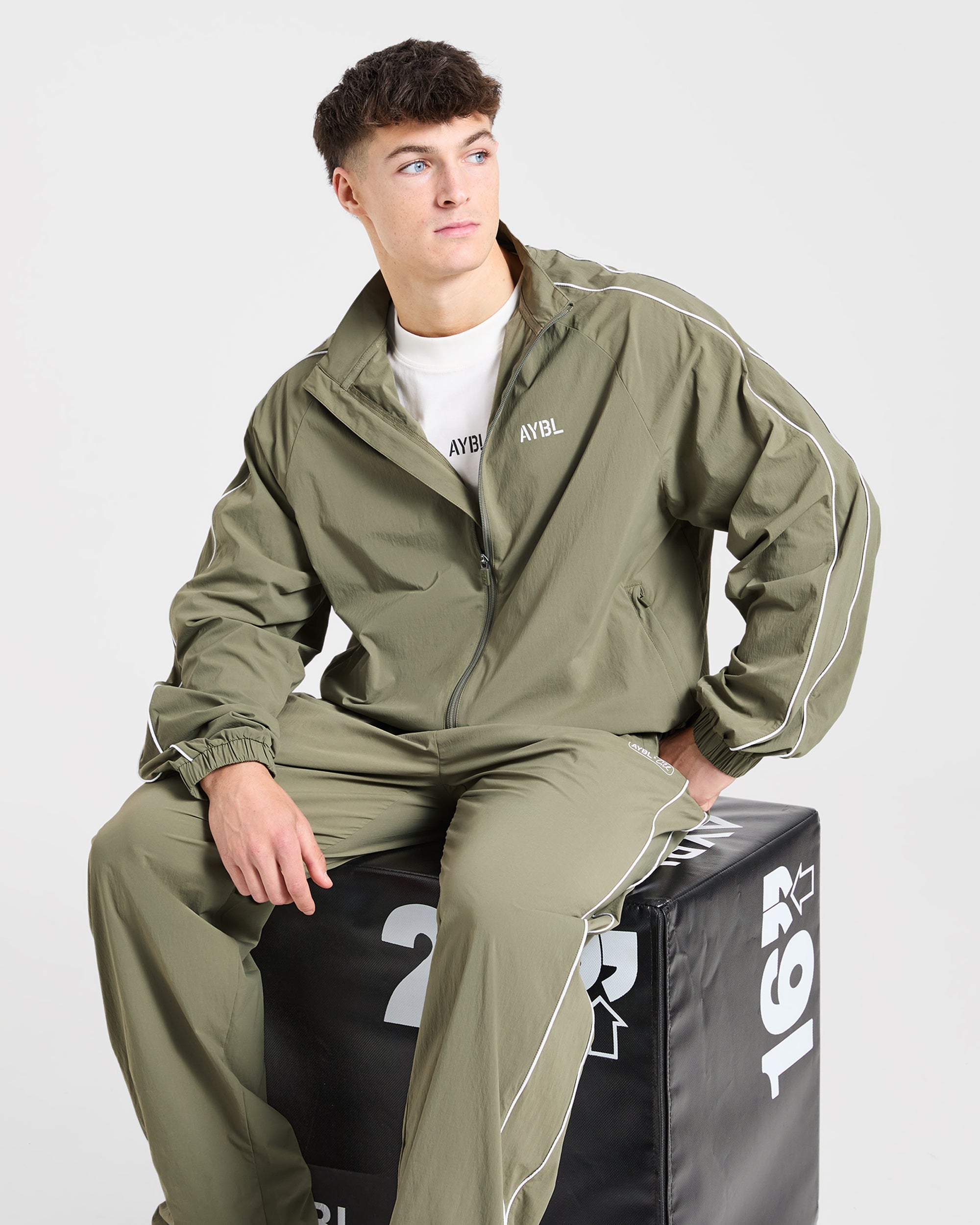 Cam Kissel x Track Jacket - Muted Khaki