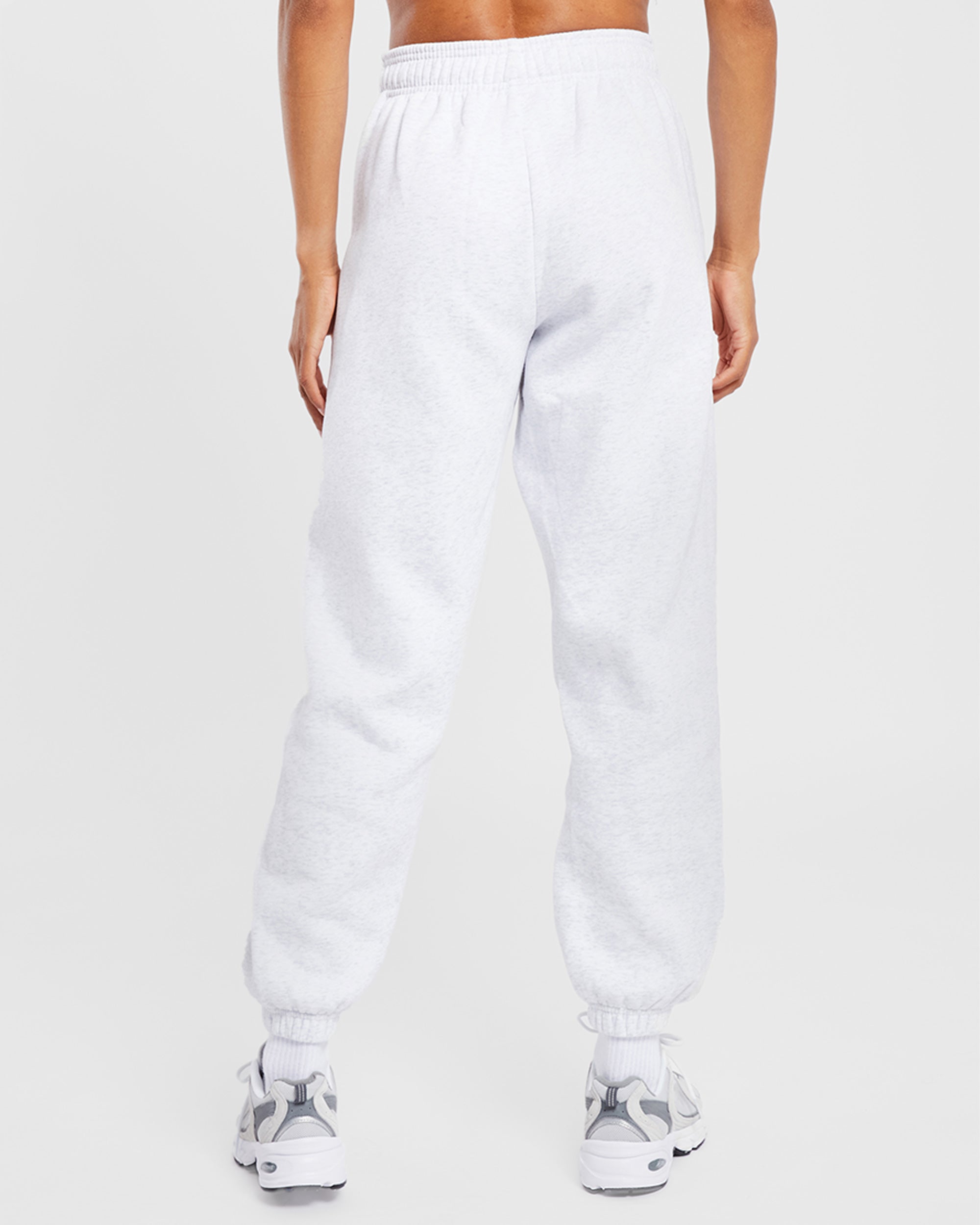 Varsity Oversized Joggers - Heather Grey