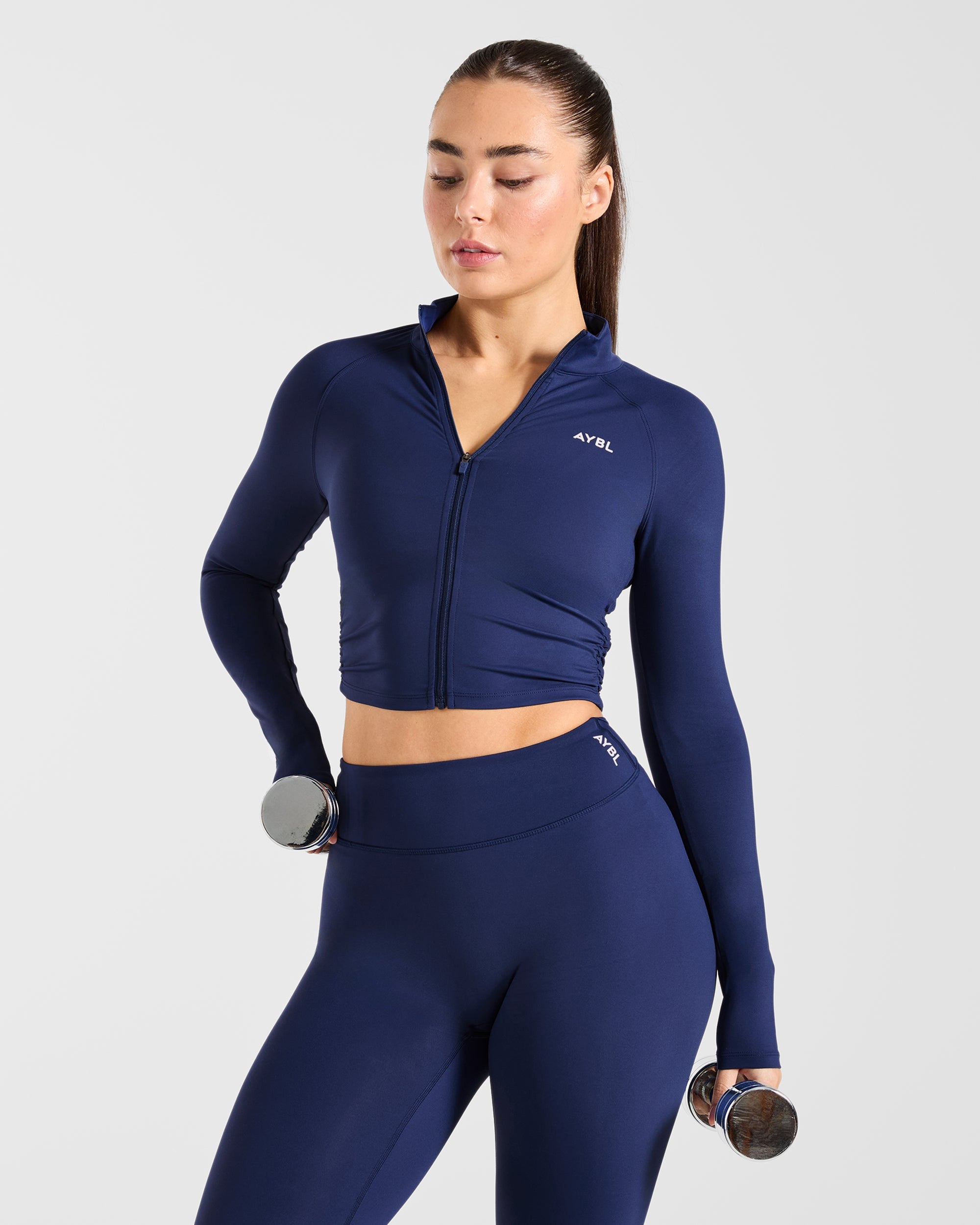 Physique Zip Up Jacket - Midnight Navy