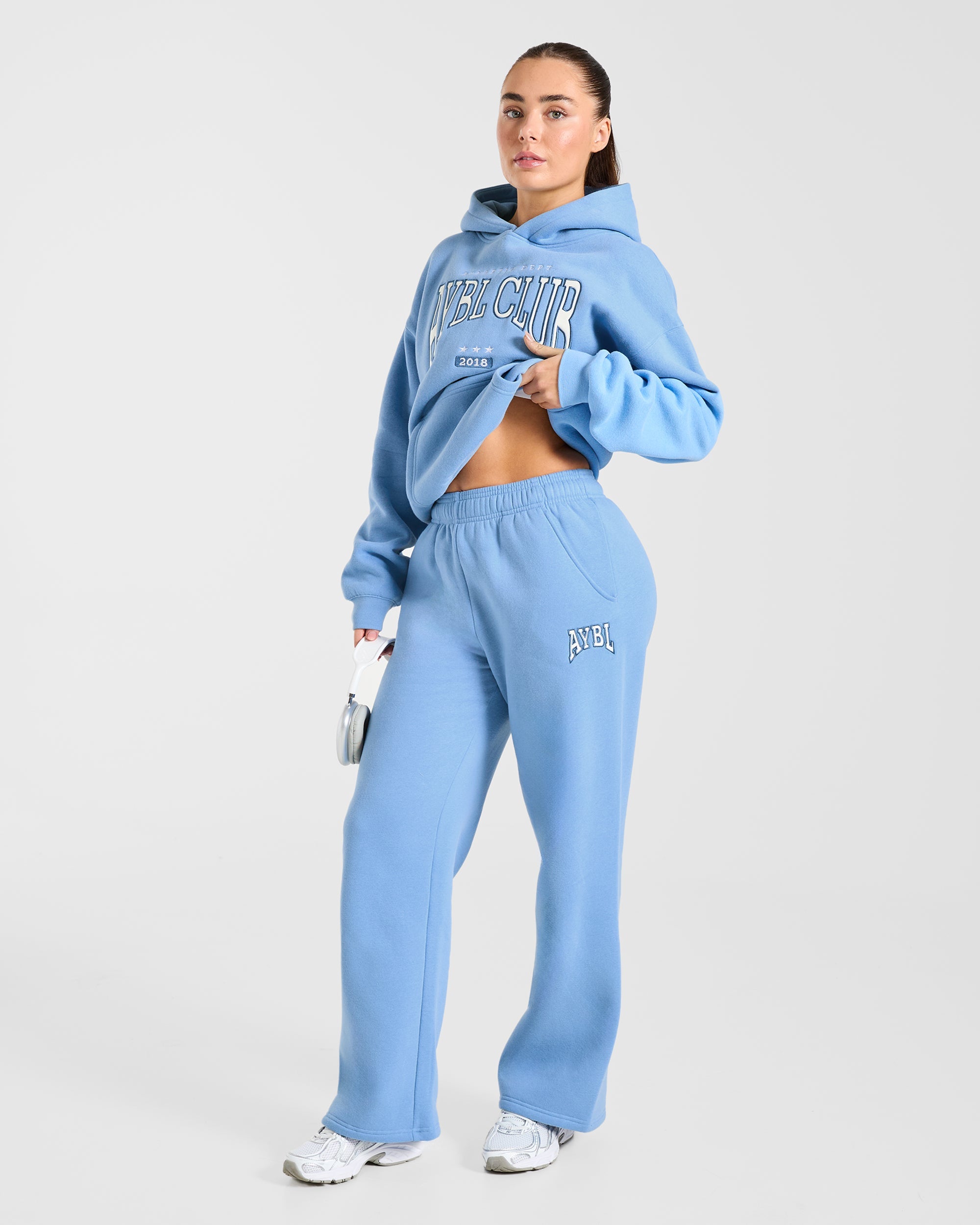 AYBL Club Oversized Straight Leg Joggers - Blue