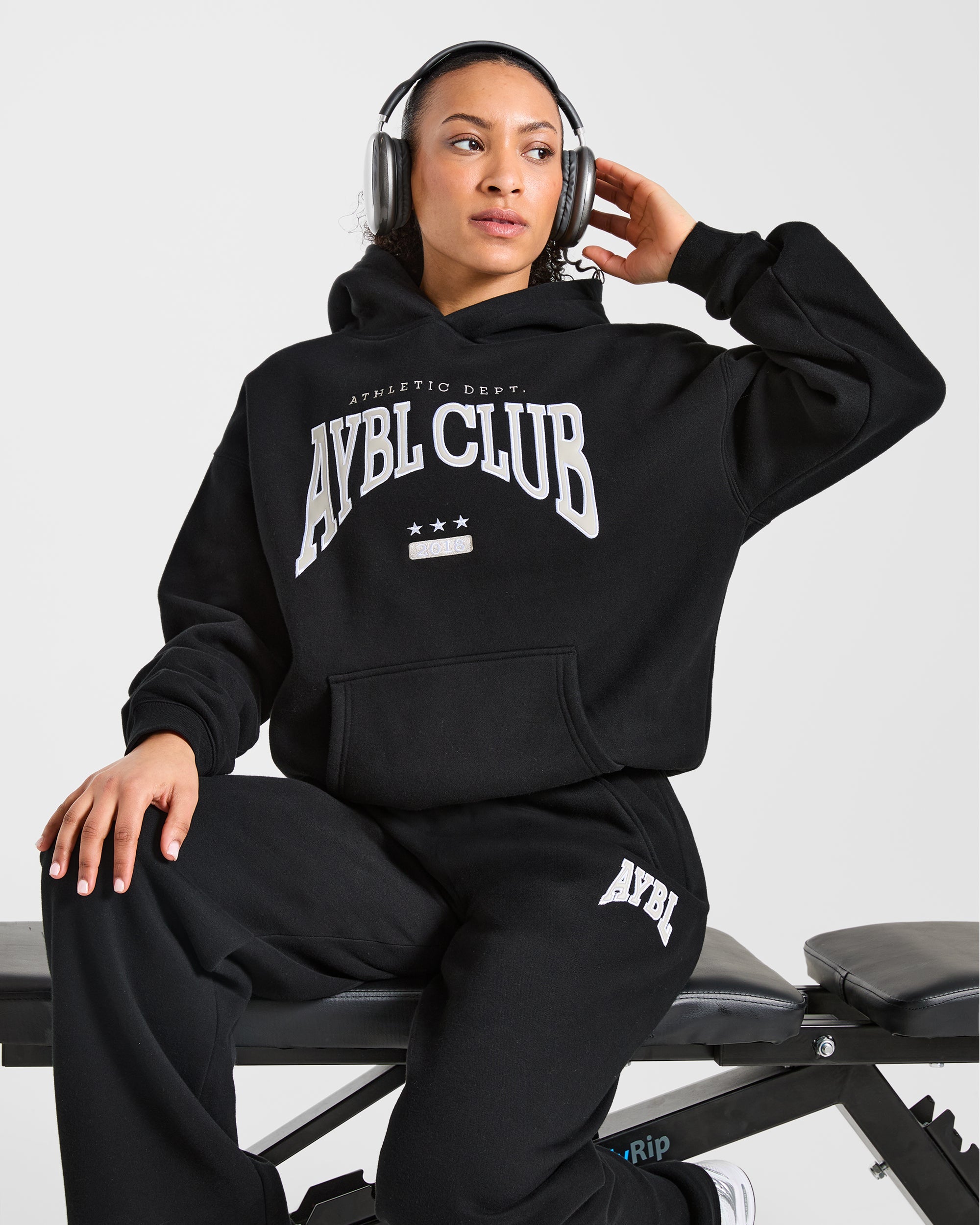 AYBL Club Oversized Hoodie - Black