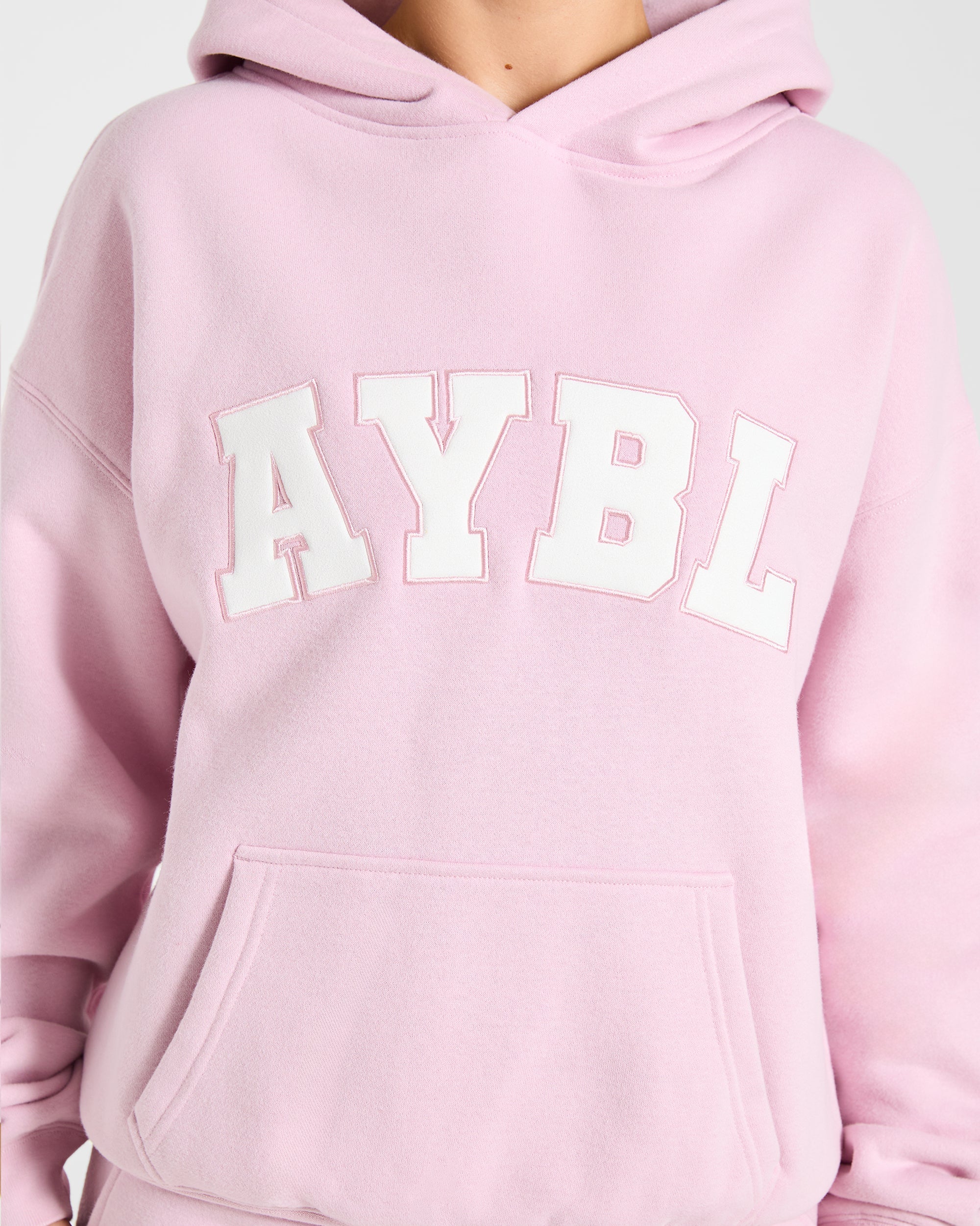 Varsity 2.0 Oversized Hoodie - Iced Pink