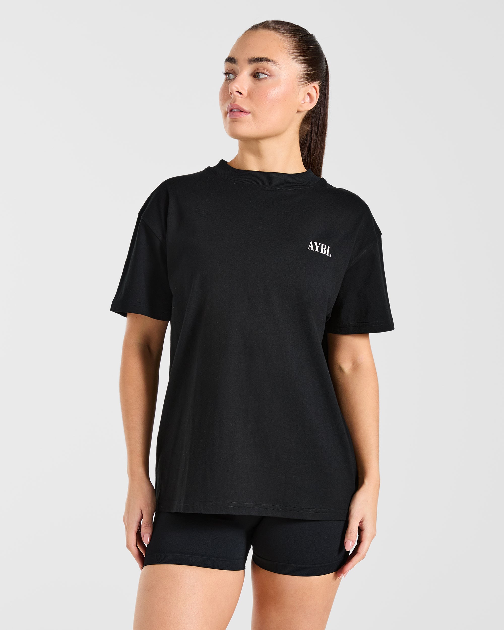 AYBL Strength Co Oversized T Shirt - Black