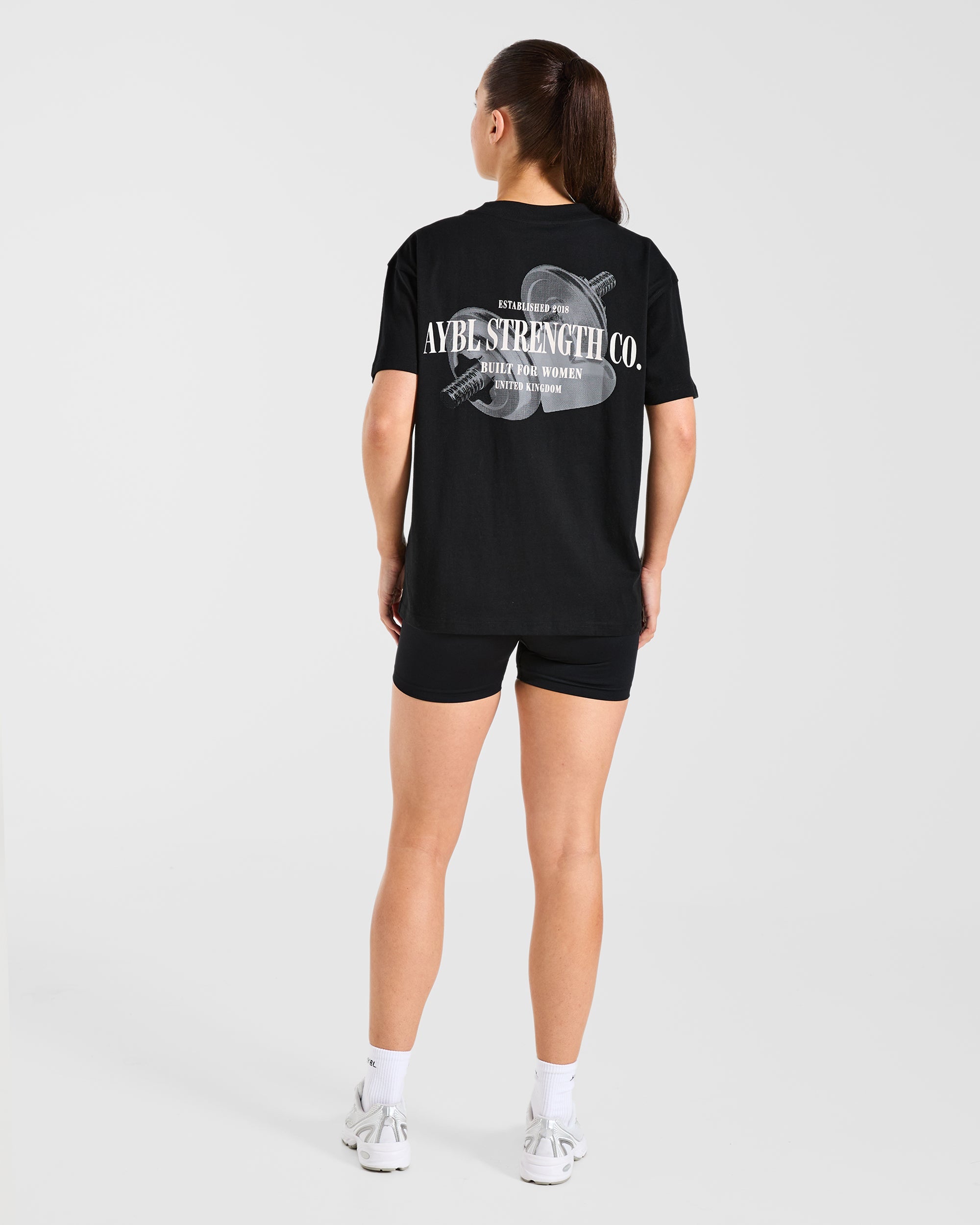 AYBL Strength Co Oversized T Shirt - Black