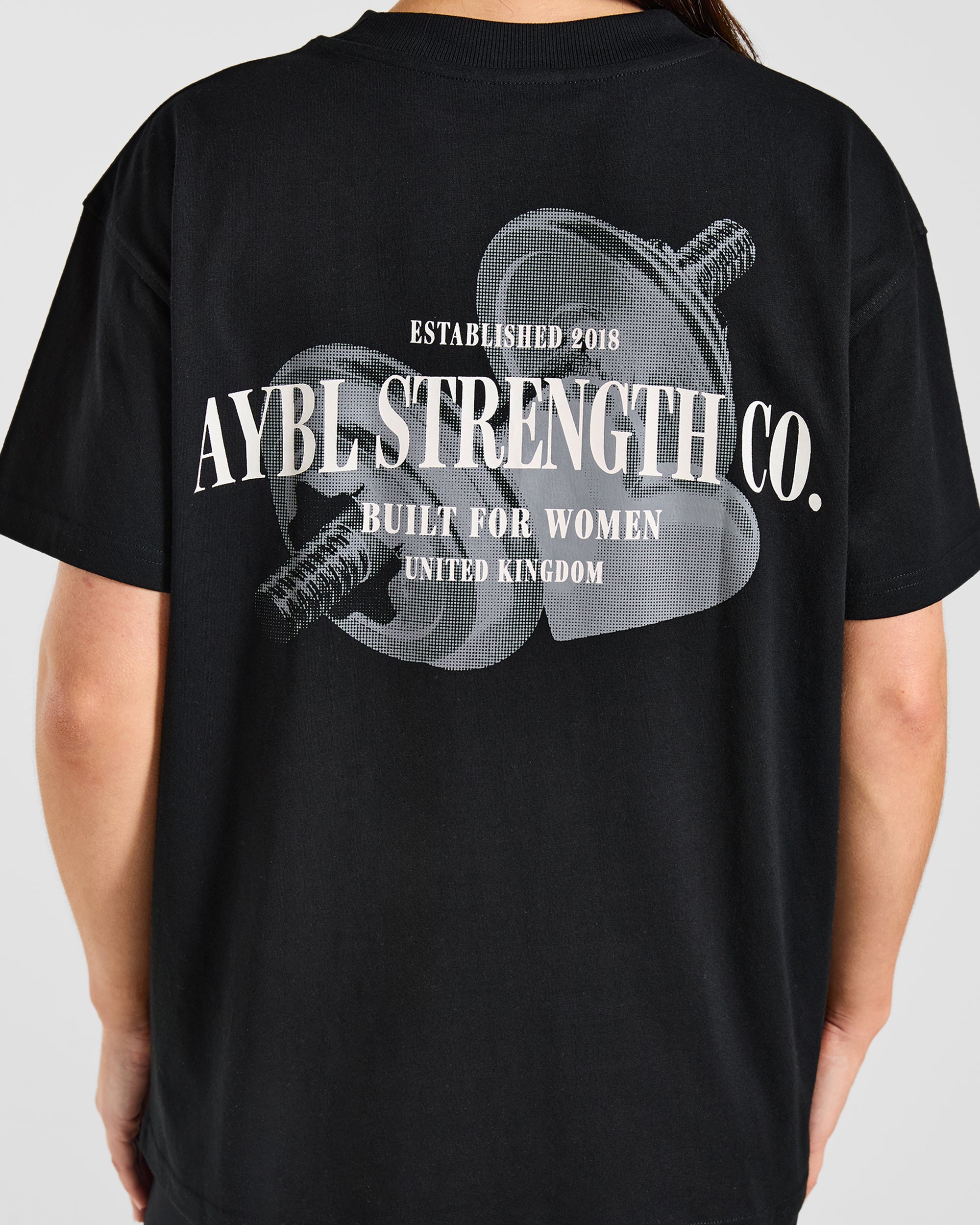 AYBL Strength Co Oversized T Shirt - Black