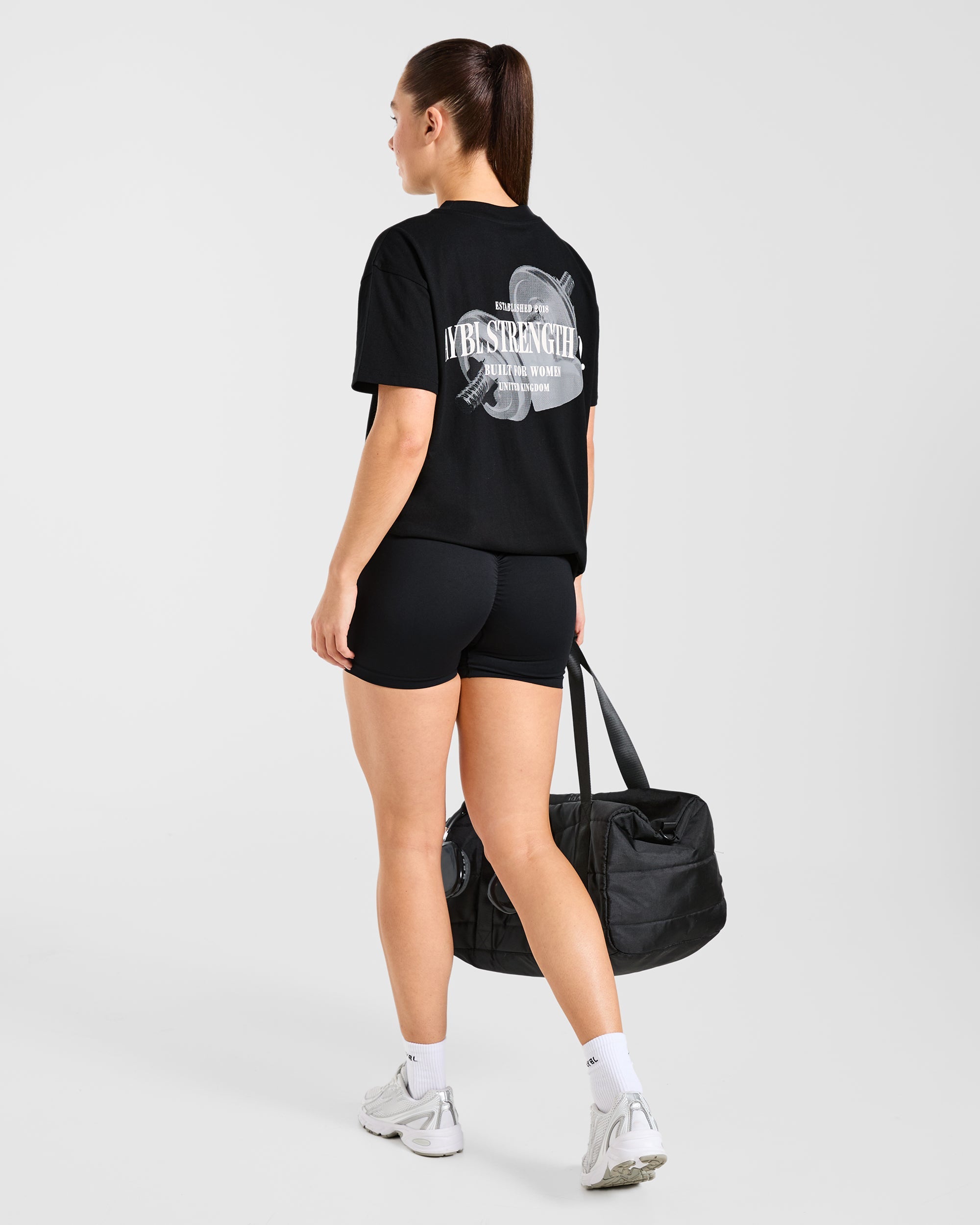AYBL Strength Co Oversized T Shirt - Black