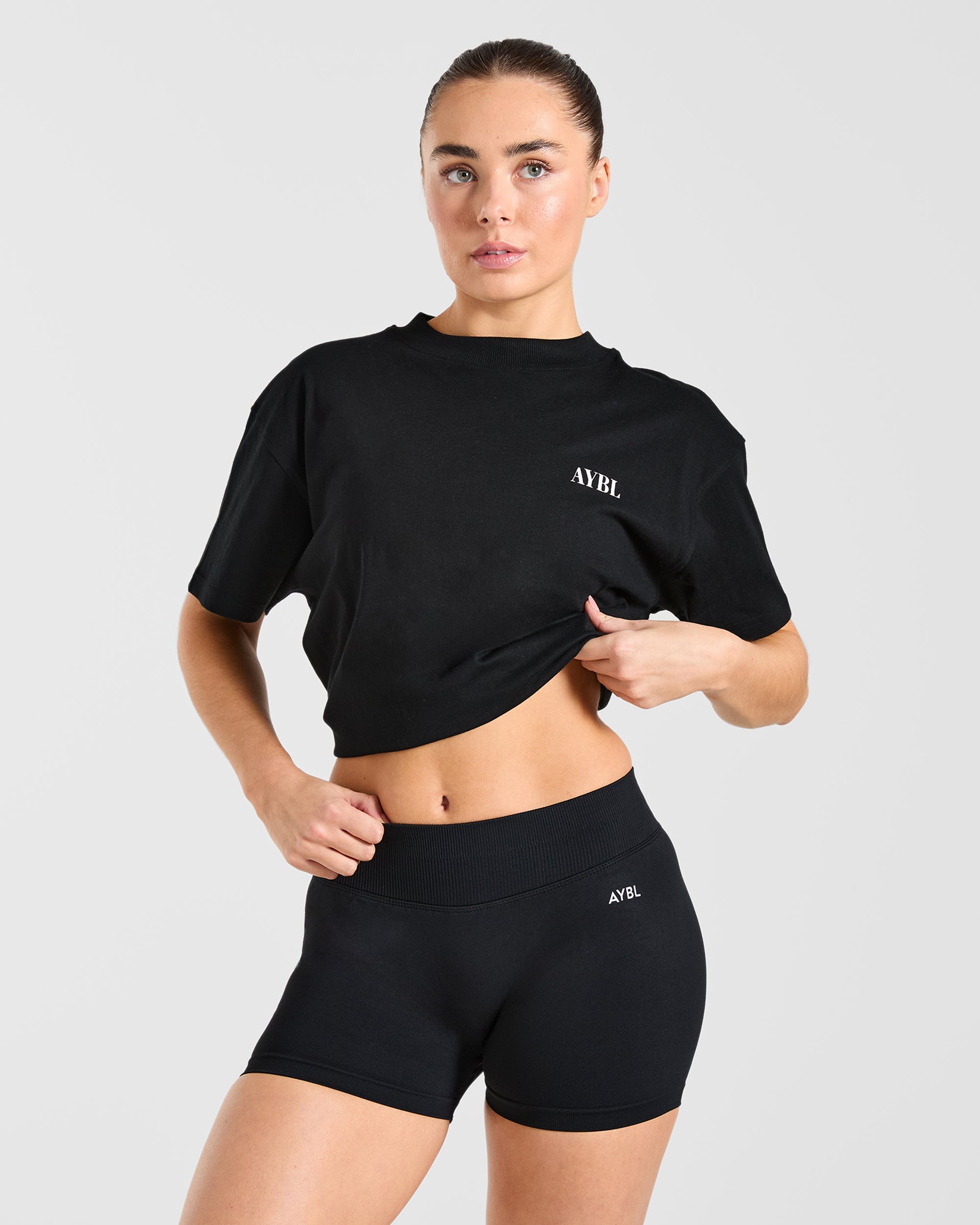 AYBL Strength Co Oversized T Shirt - Black