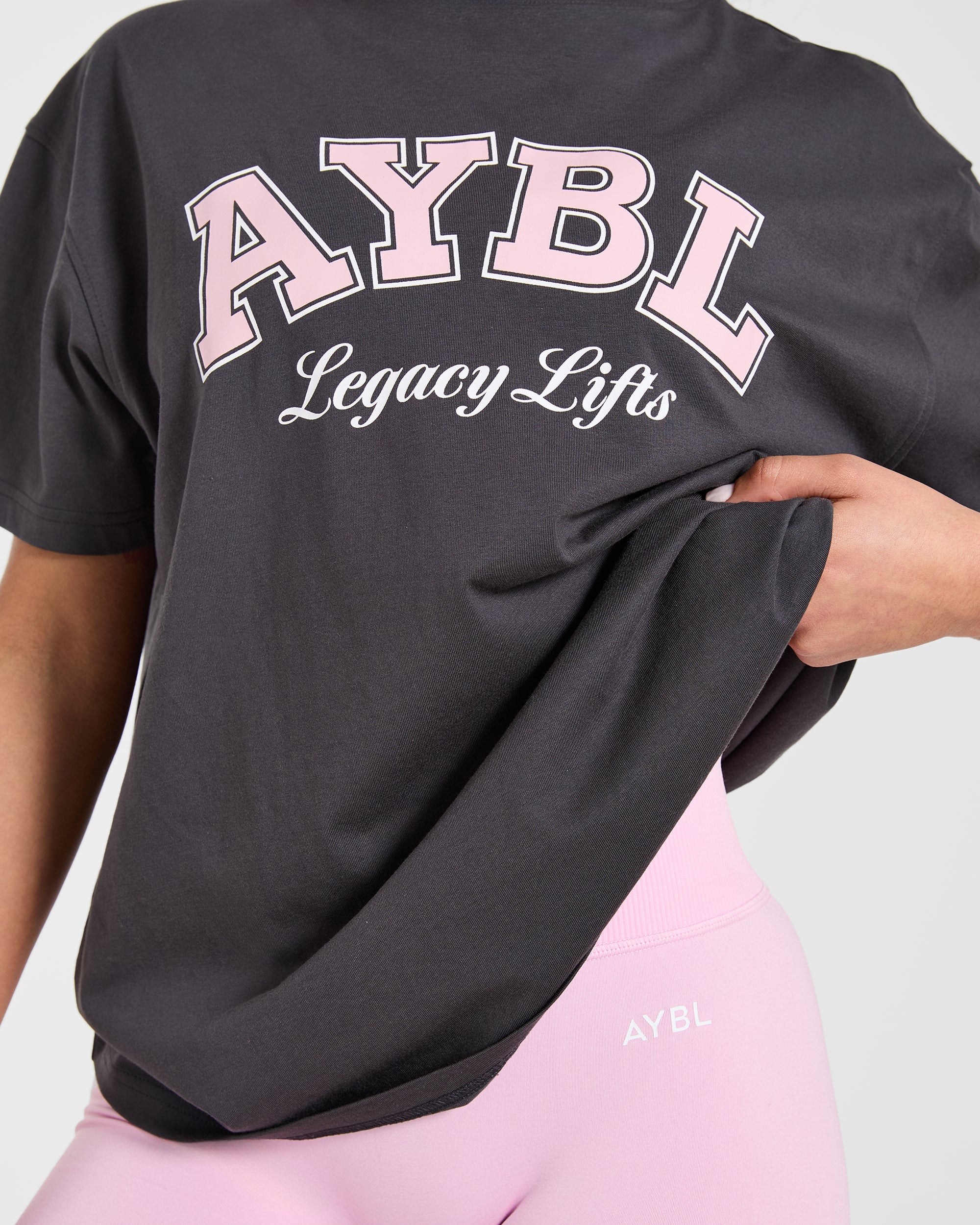 Legacy Lifts Oversized T Shirt - Charcoal