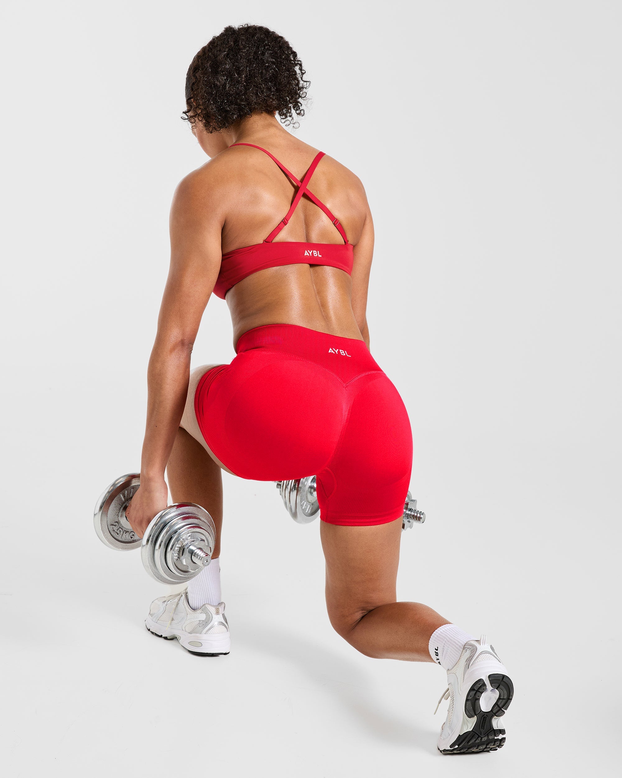 Essential Bandeau Sports Bra - Raspberry