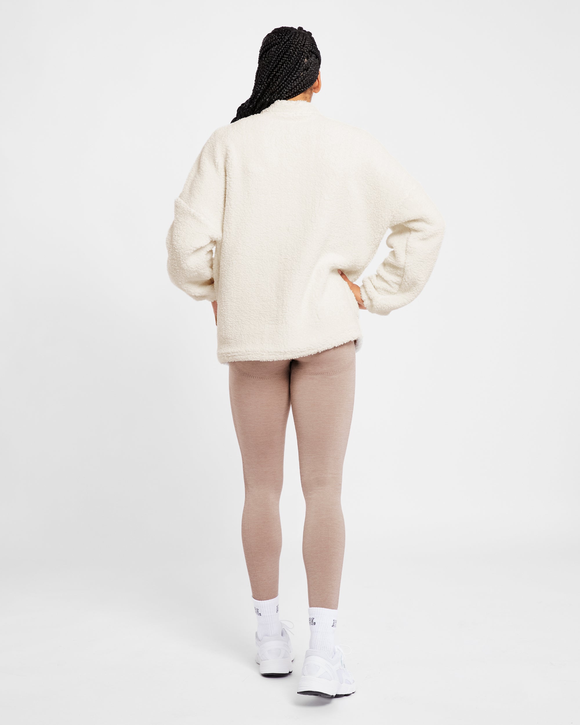 Varsity Oversized Fleece - Cream