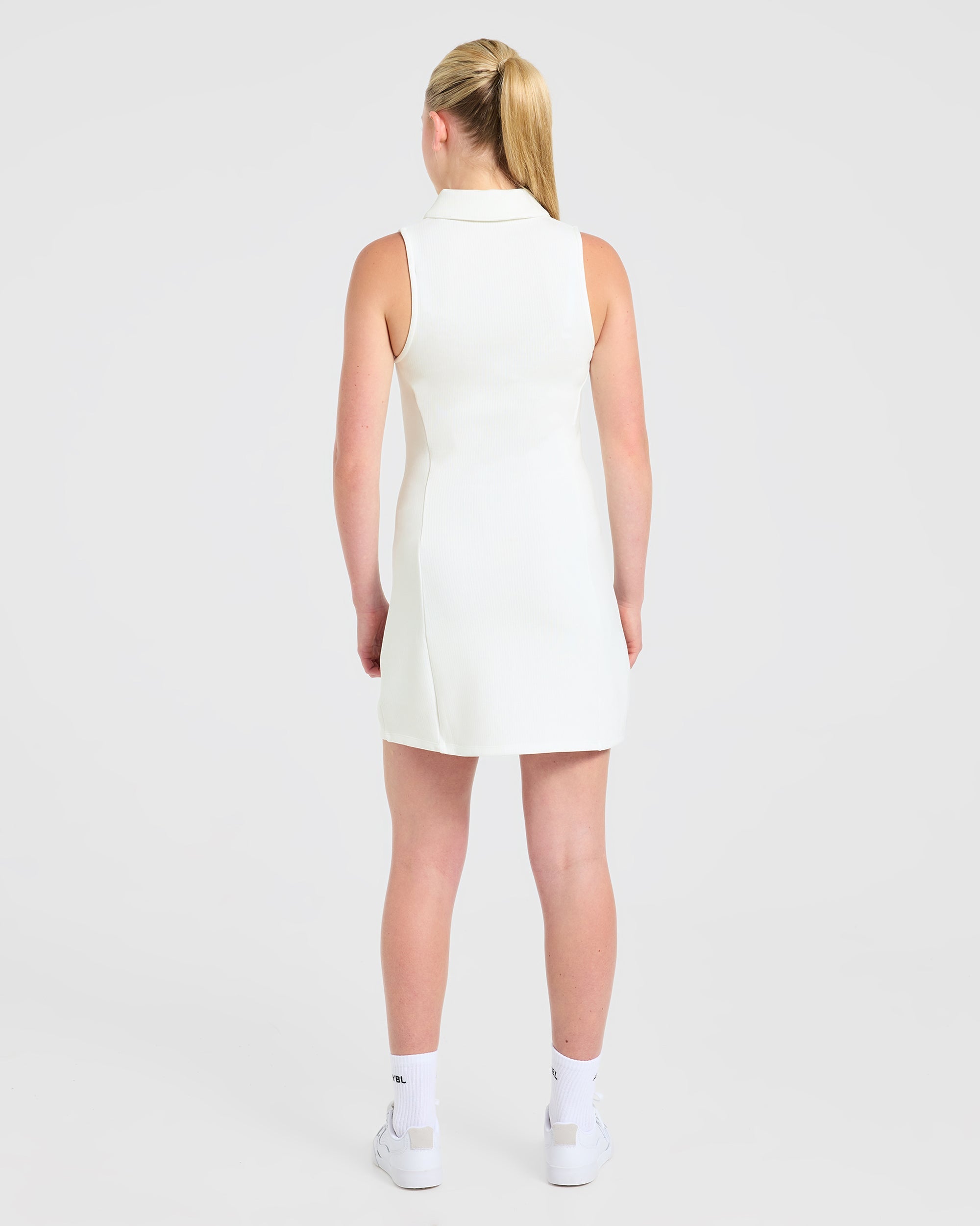 Signature Collar Dress - White