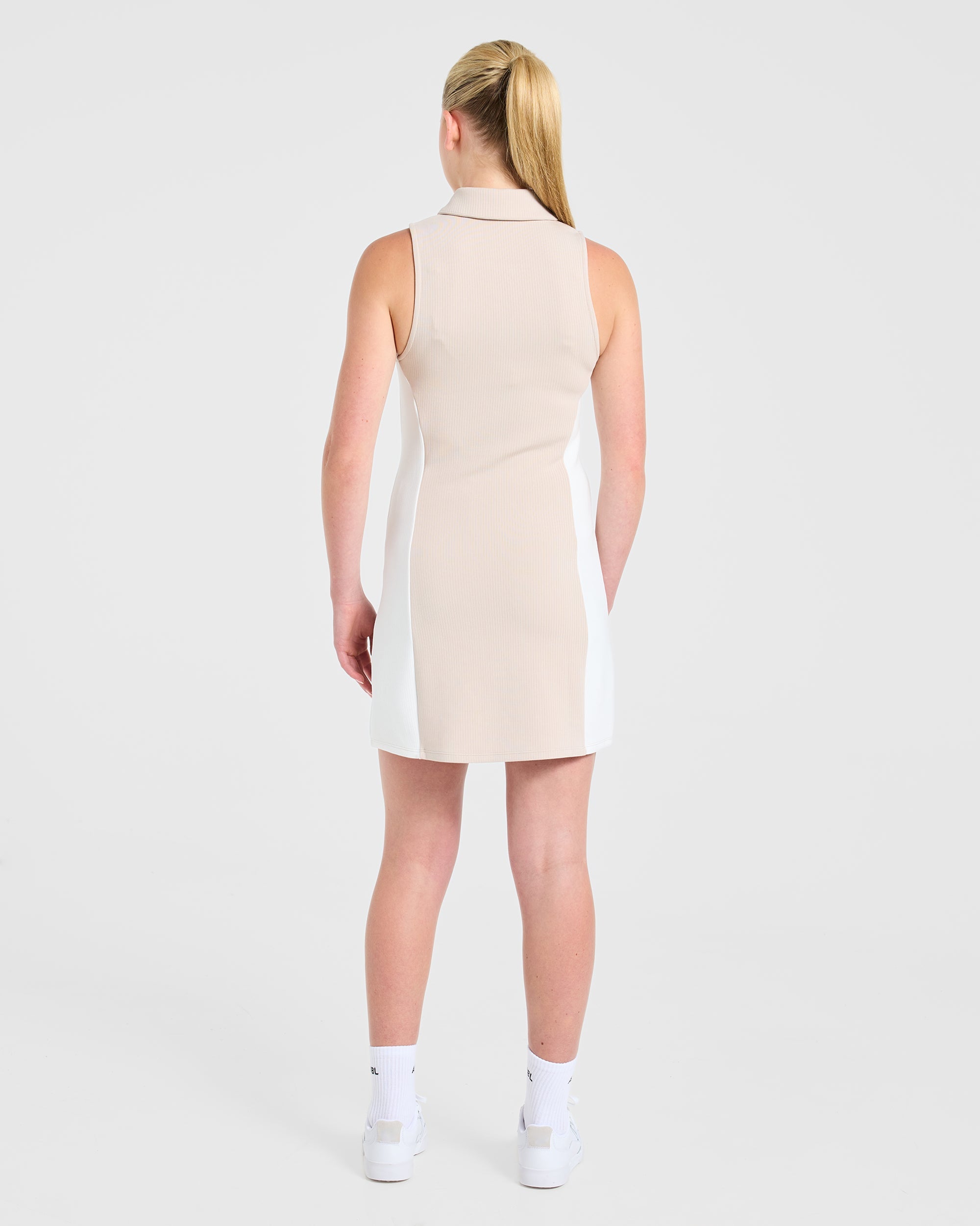 Signature Collar Dress - Sand