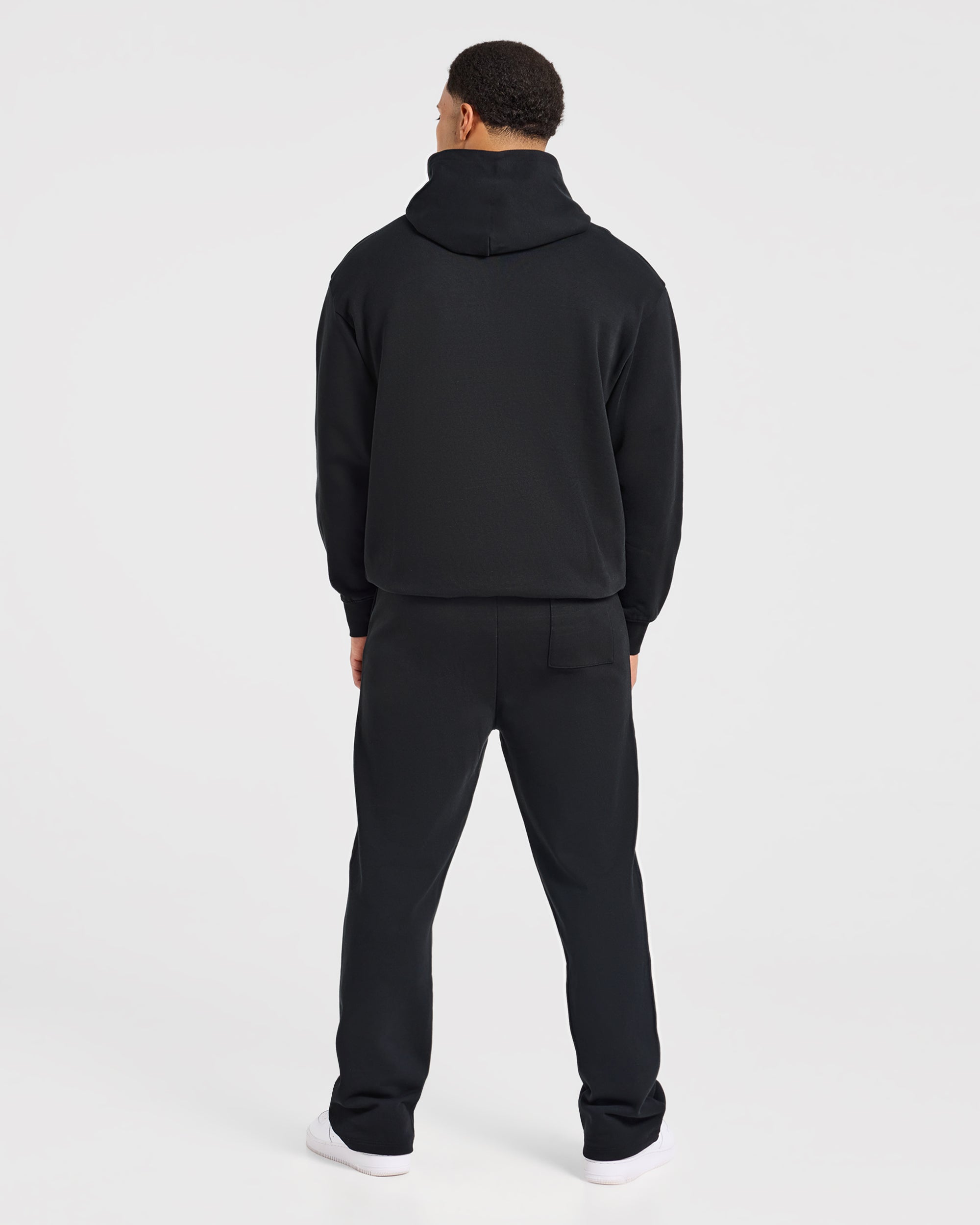 Effortless Oversized Hoodie - Black