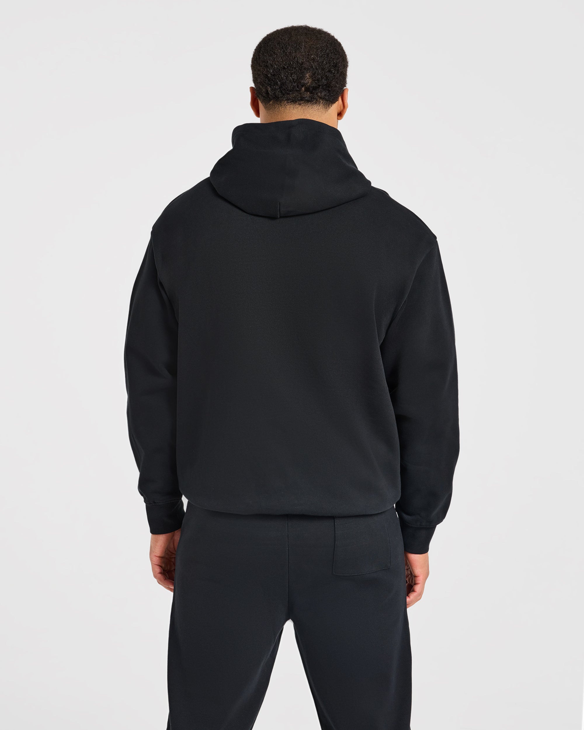Effortless Oversized Hoodie - Black