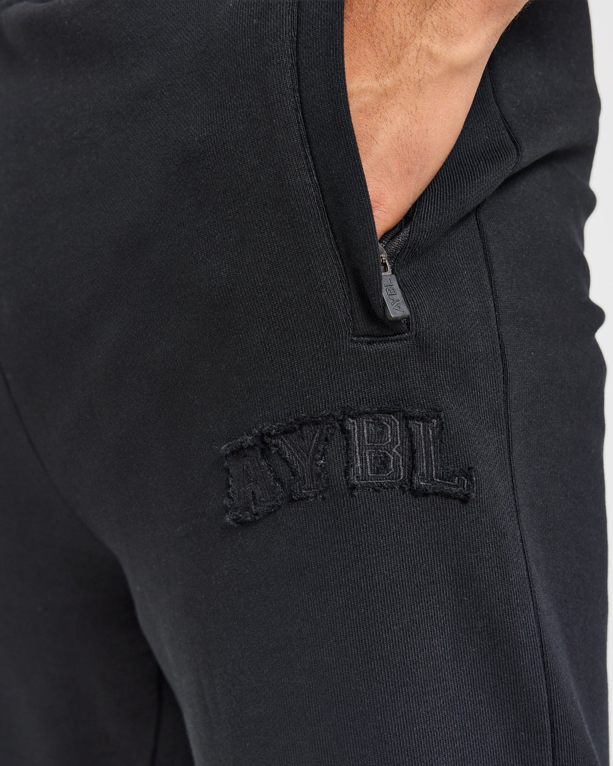 Effortless Oversized Straight Leg Joggers - Black