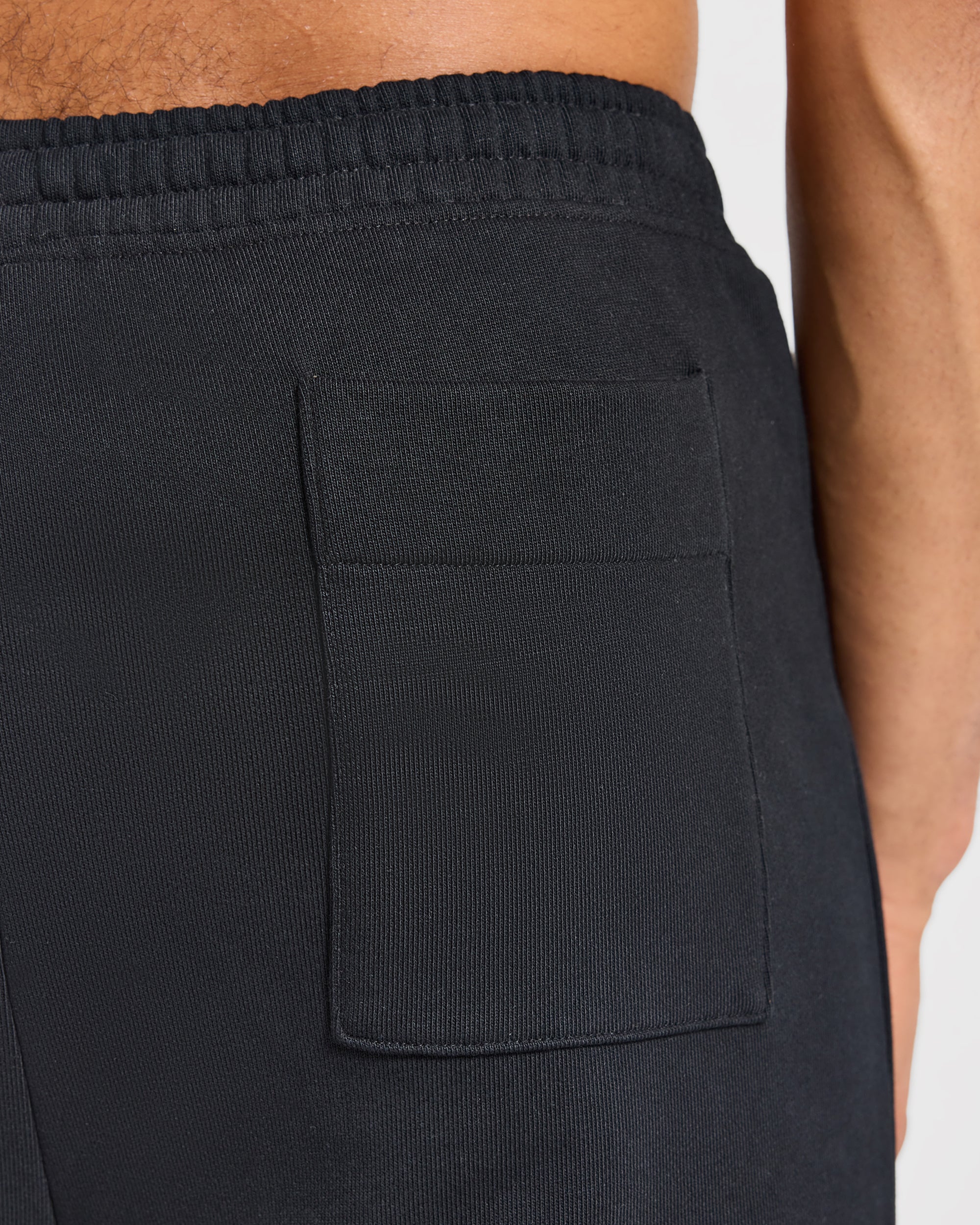 Effortless Oversized Straight Leg Joggers - Black