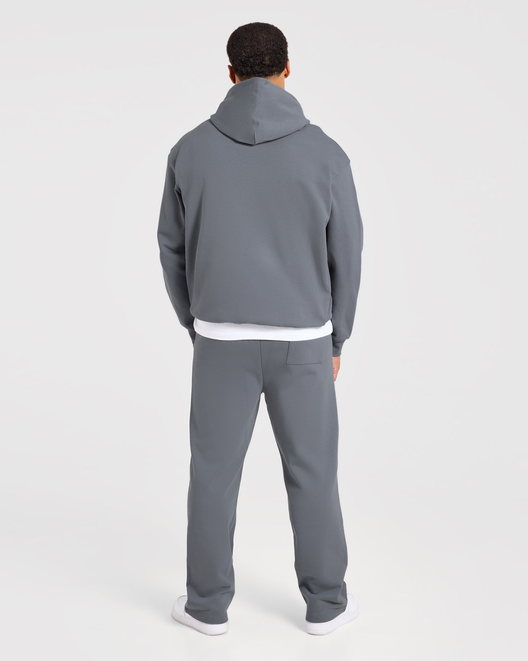 Effortless Oversized Straight Leg Joggers - Deep Slate
