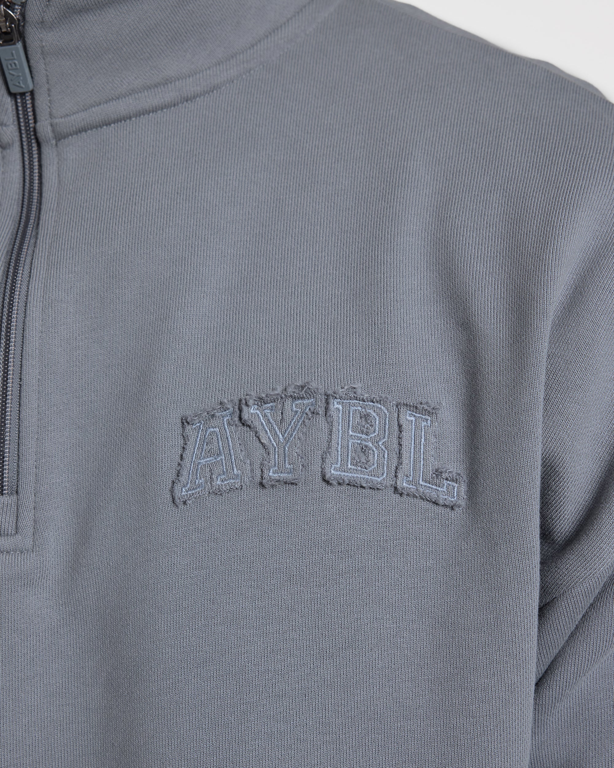 Effortless Oversized 1/4 Zip Pullover - Deep Slate