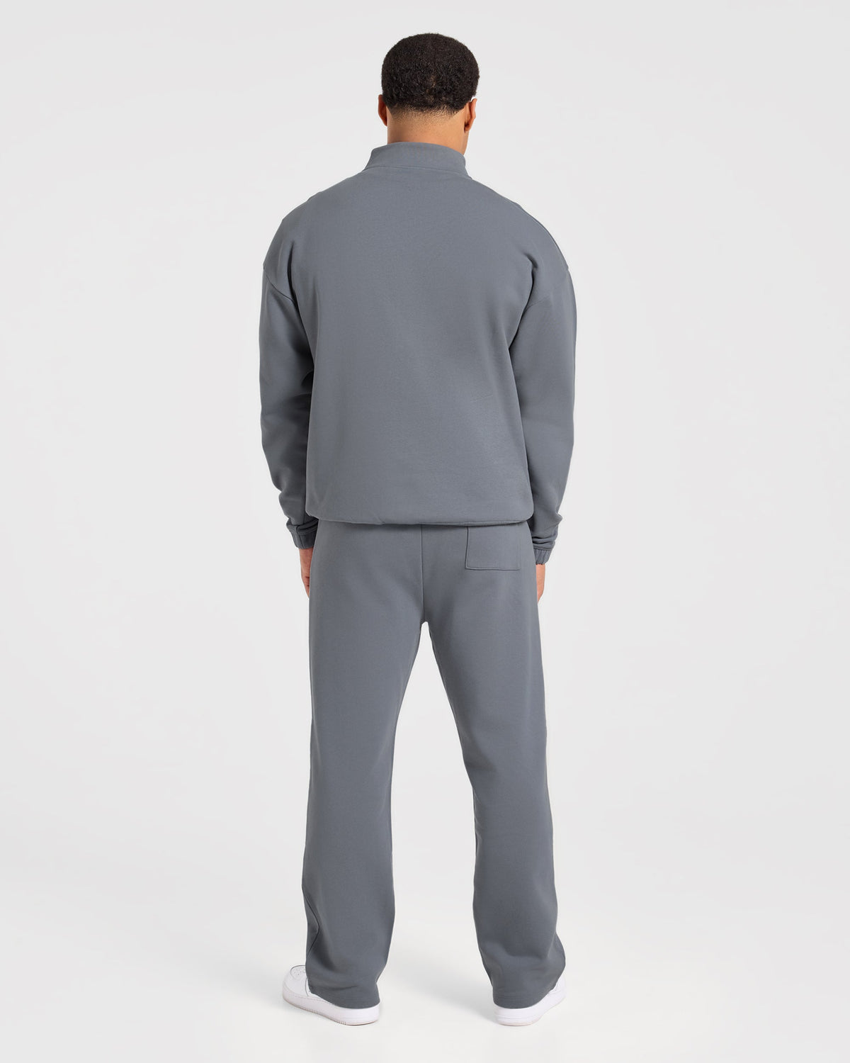 Effortless Oversized 1/4 Zip Pullover - Deep Slate