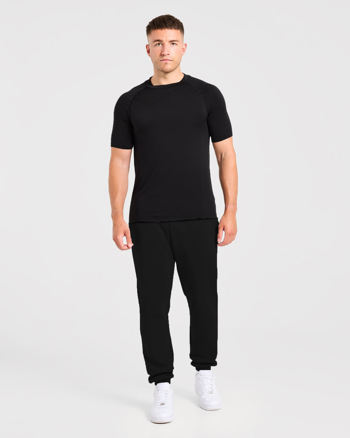 Reinforce Performance Seamless T Shirt - Black