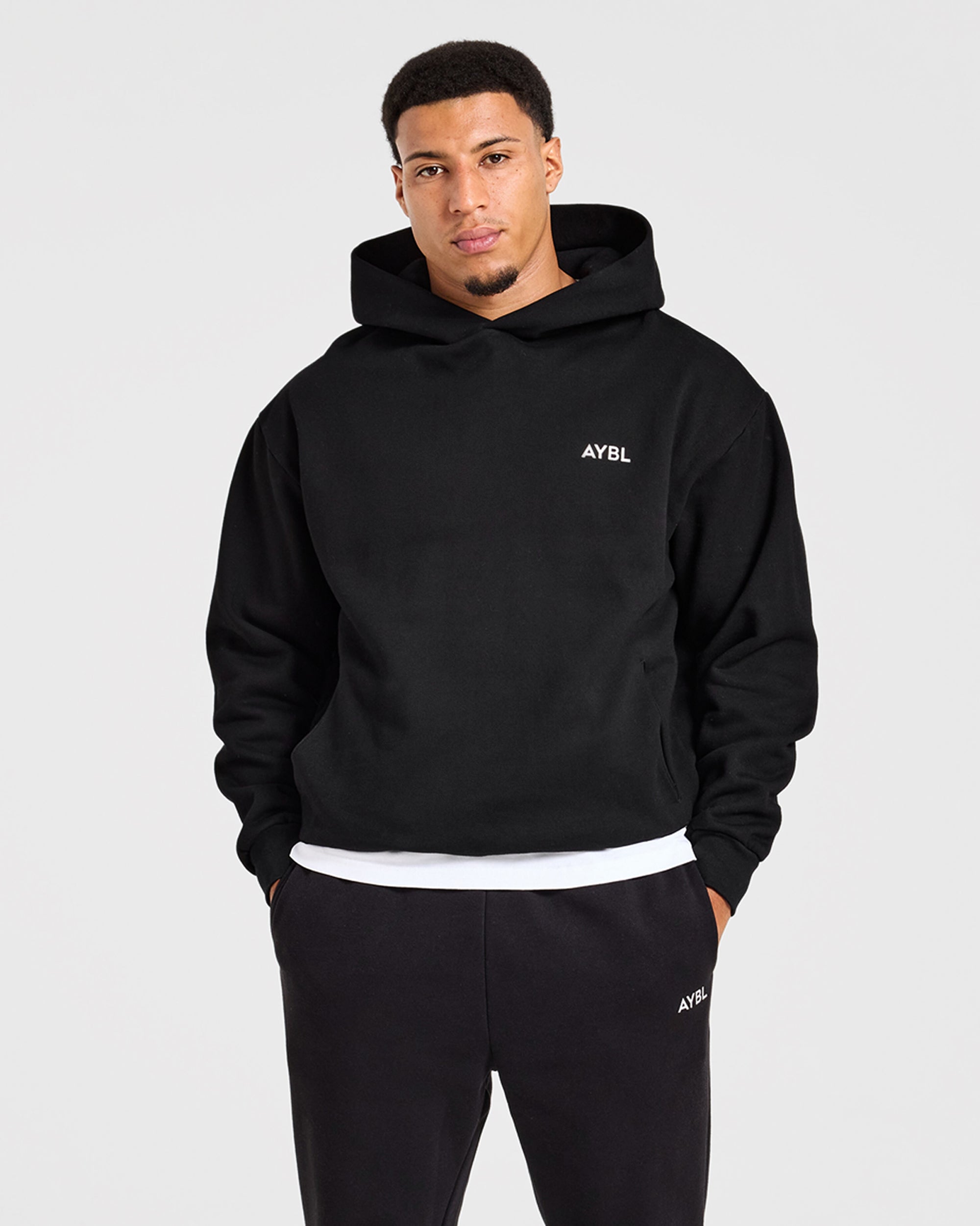 Essential Oversized Hoodie - Black
