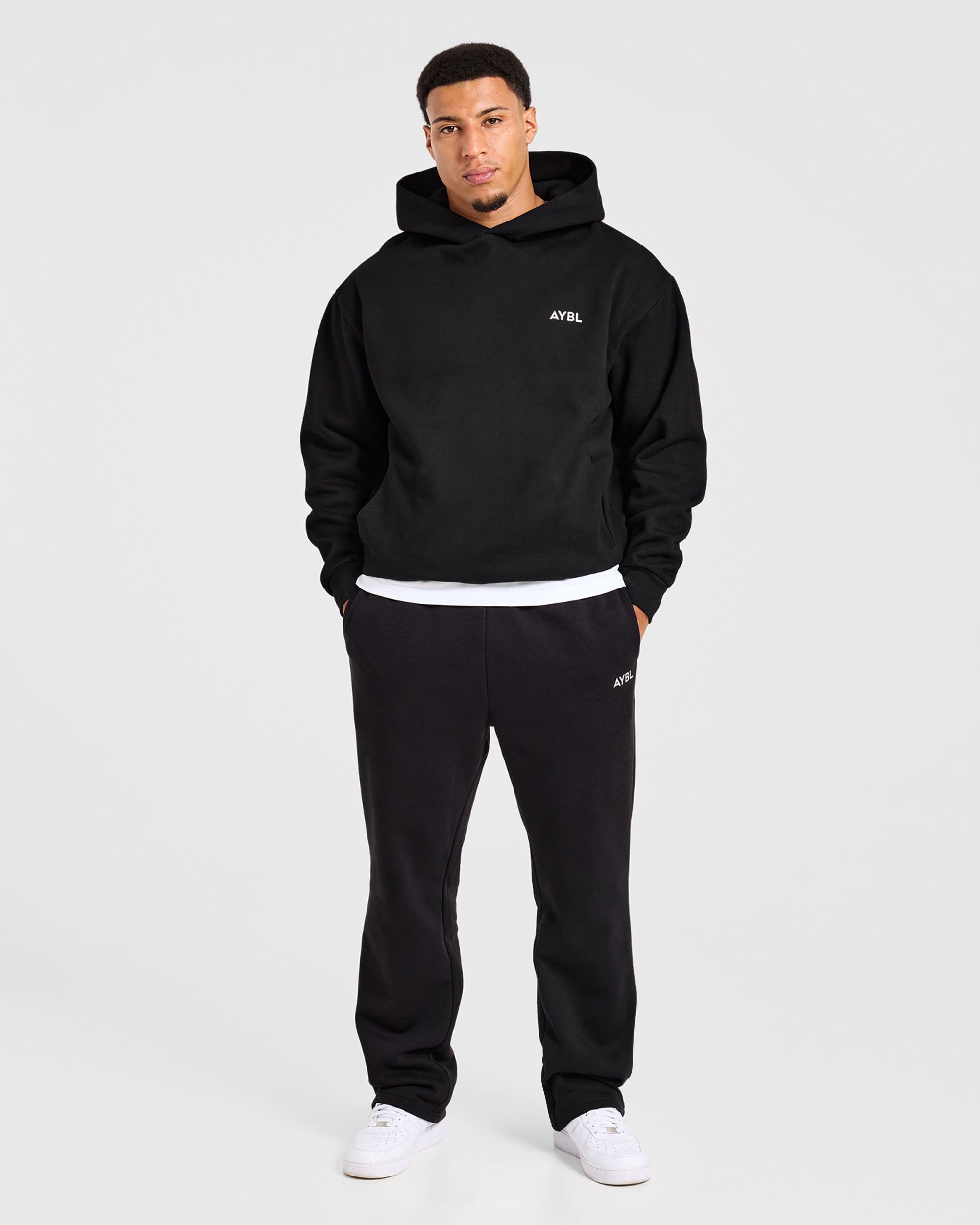 Essential Oversized Hoodie - Black
