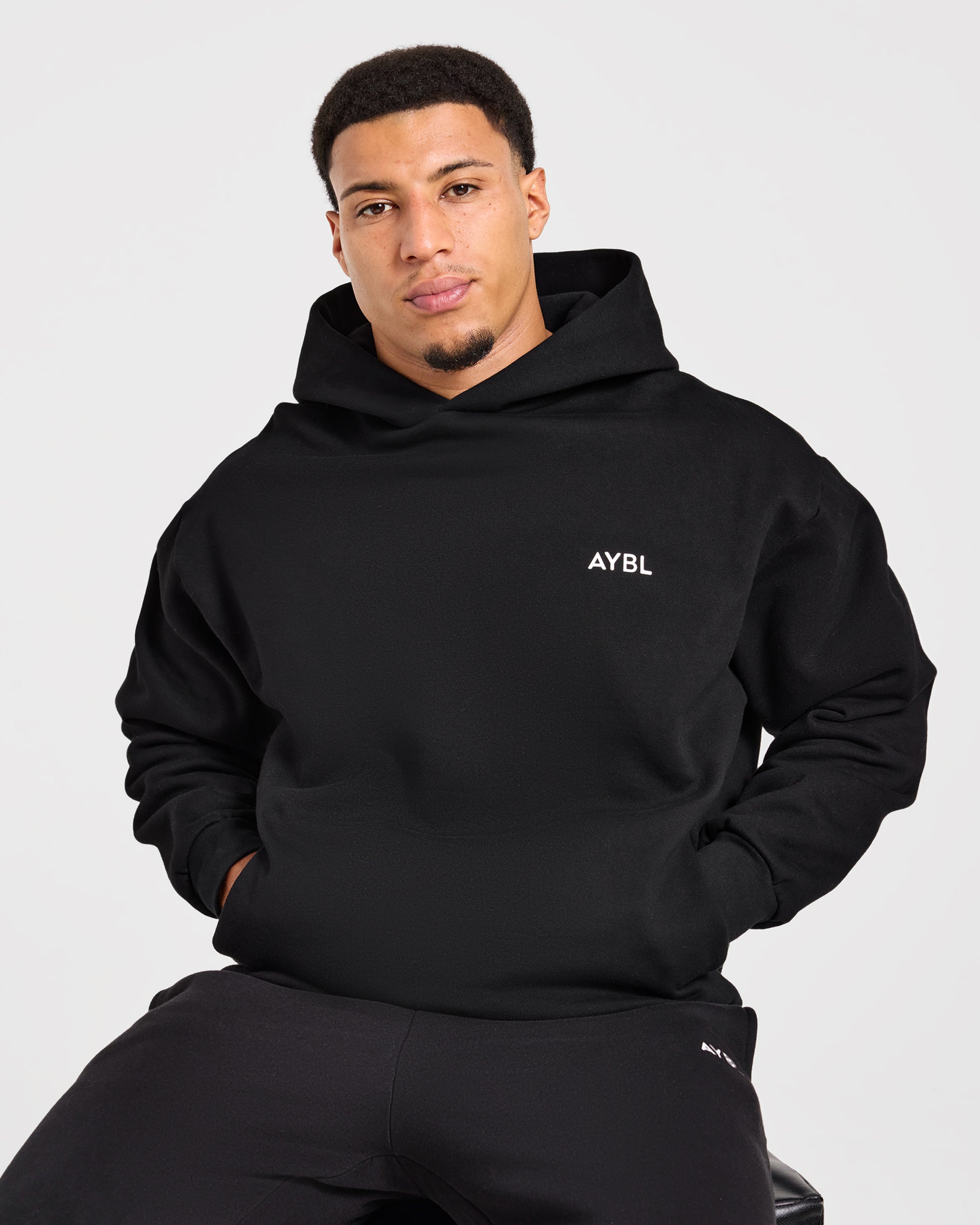 Essential Oversized Hoodie - Black