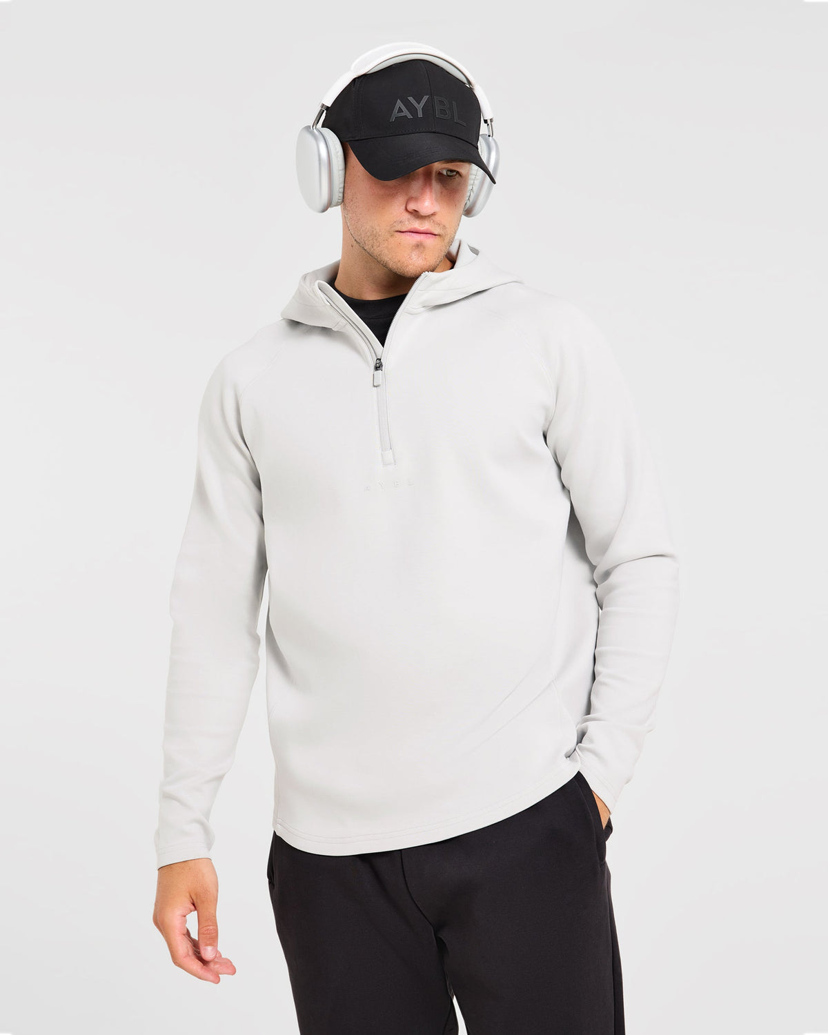 Reinforce Performance 1/2 Zip Pullover - Light Stone Grey