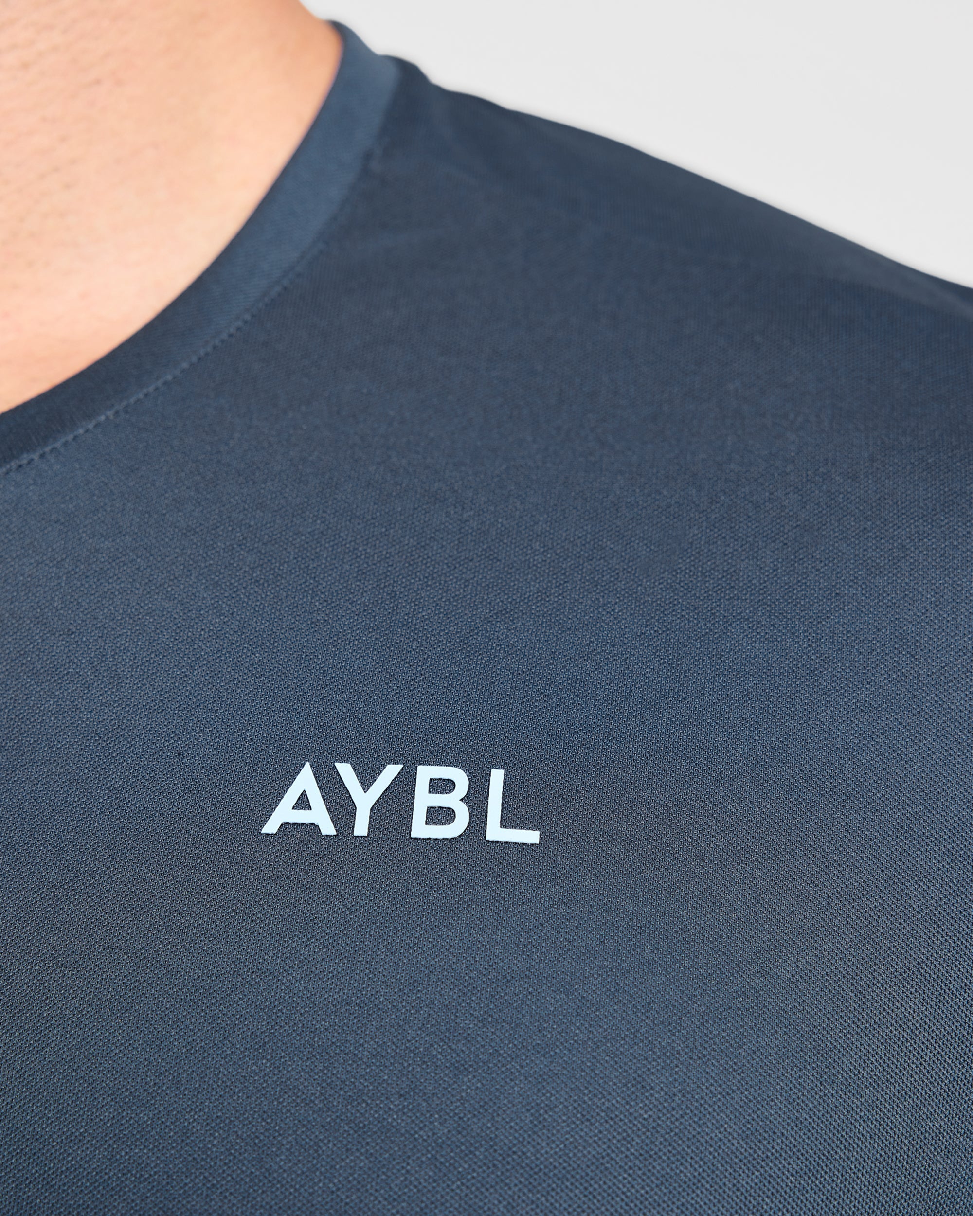 Active T Shirt - Muted Navy/Light Blue