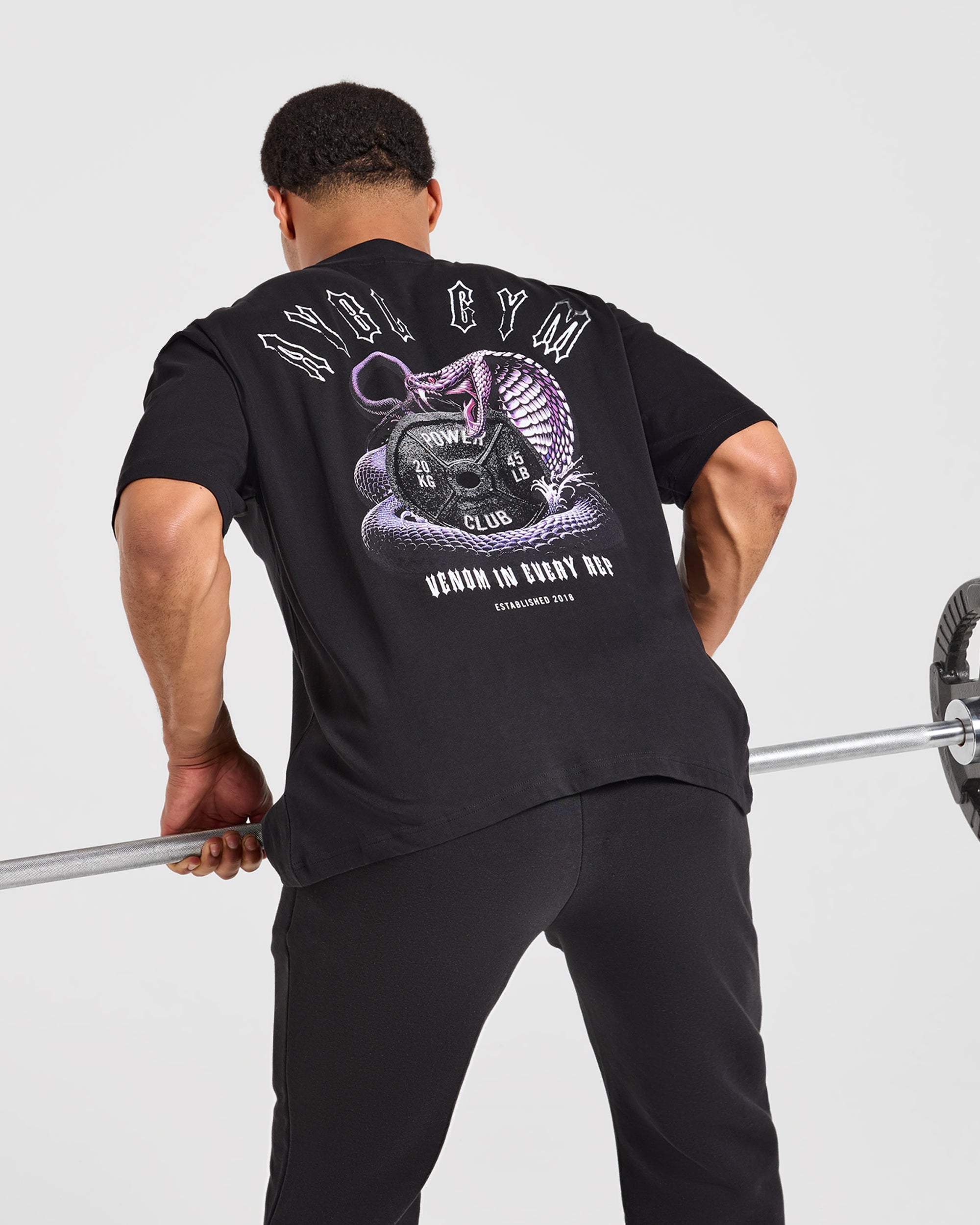 Venom In Every Rep Oversized T Shirt - Black