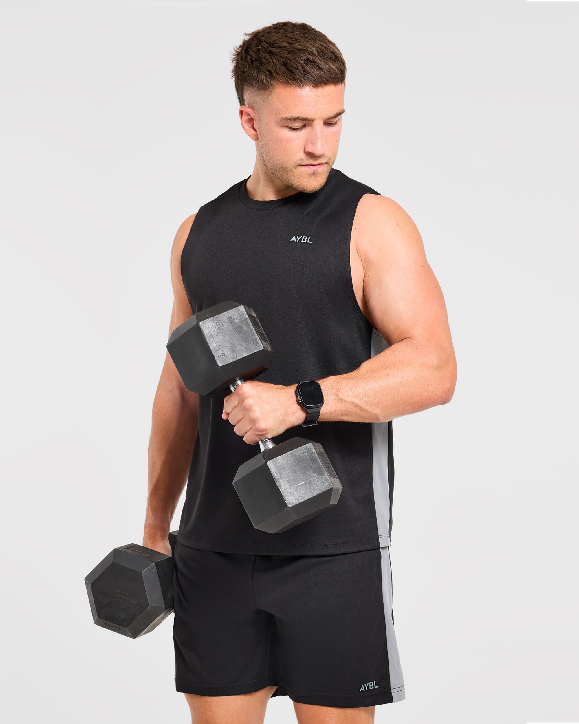 Active Shorts - Black/Charcoal