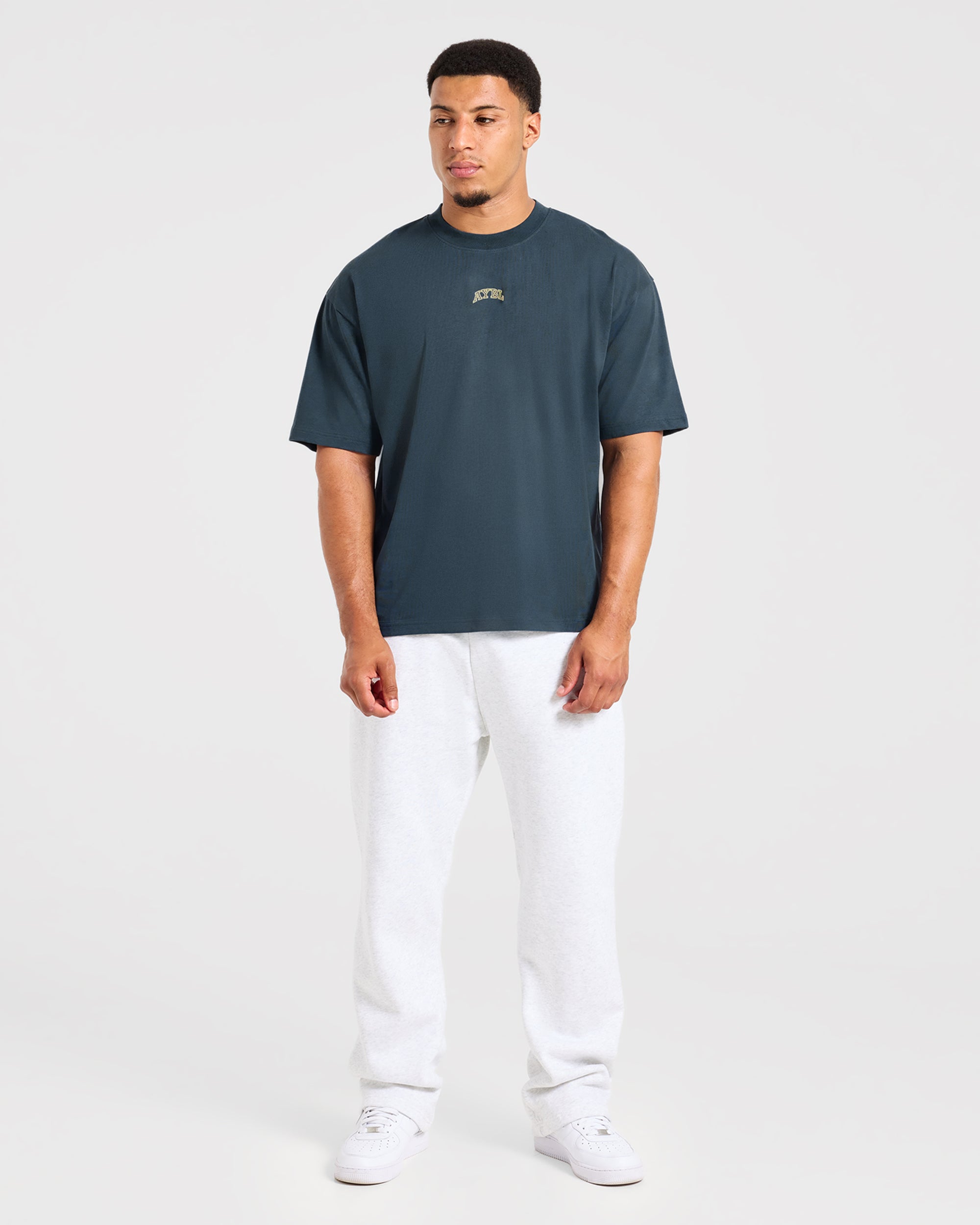 Relentless Eagle Oversized T Shirt - Petrol Blue