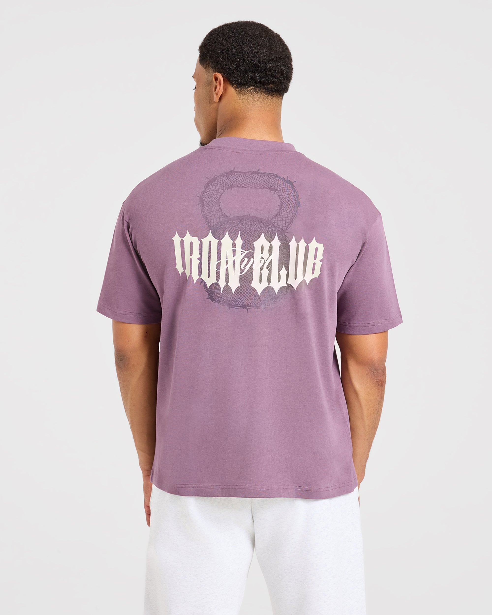 AYBL Iron Club Kettlebell Oversized T Shirt - Midnight Purple