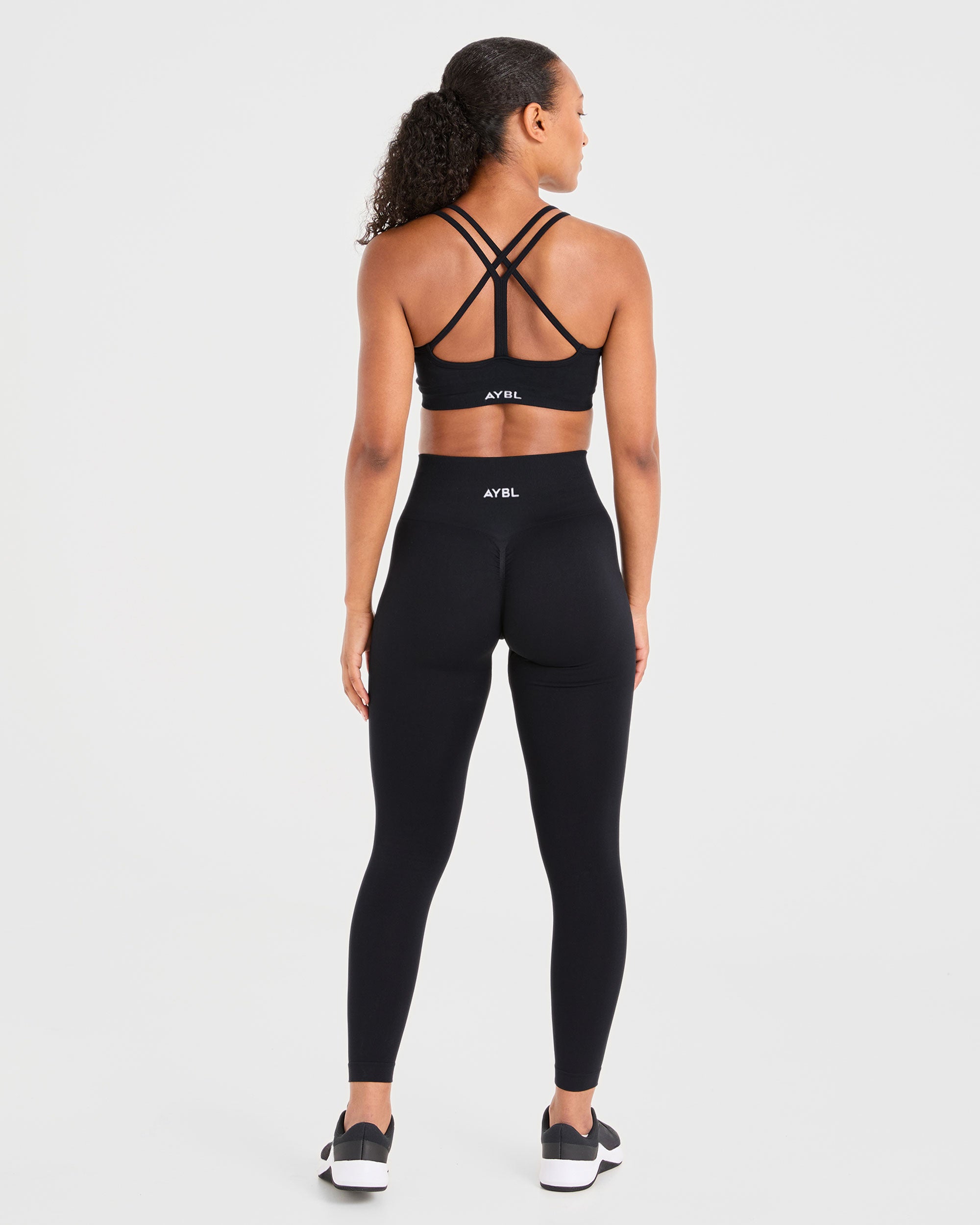 Power Seamless Sports Bra - Black