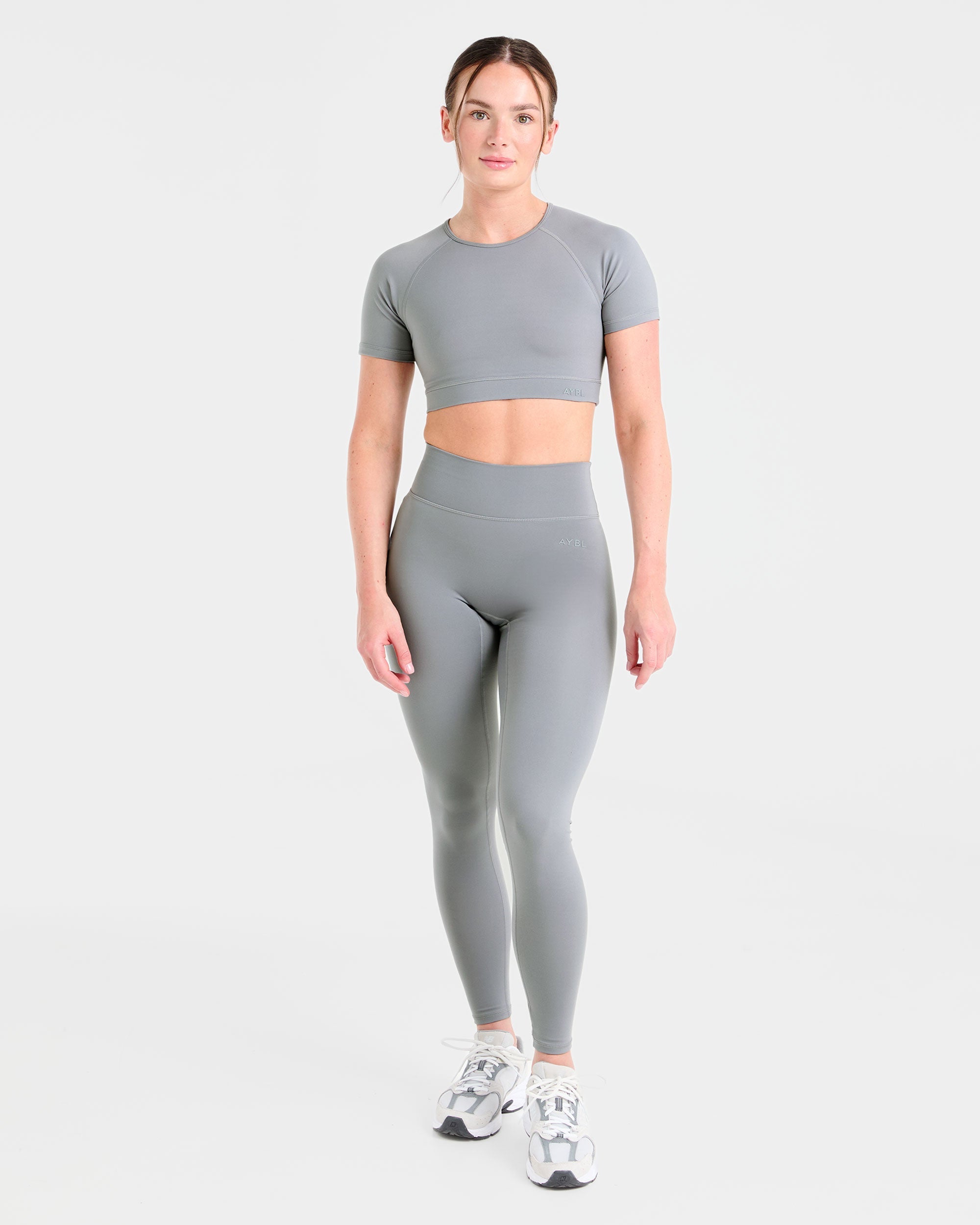 Staple Crop Top - Grey