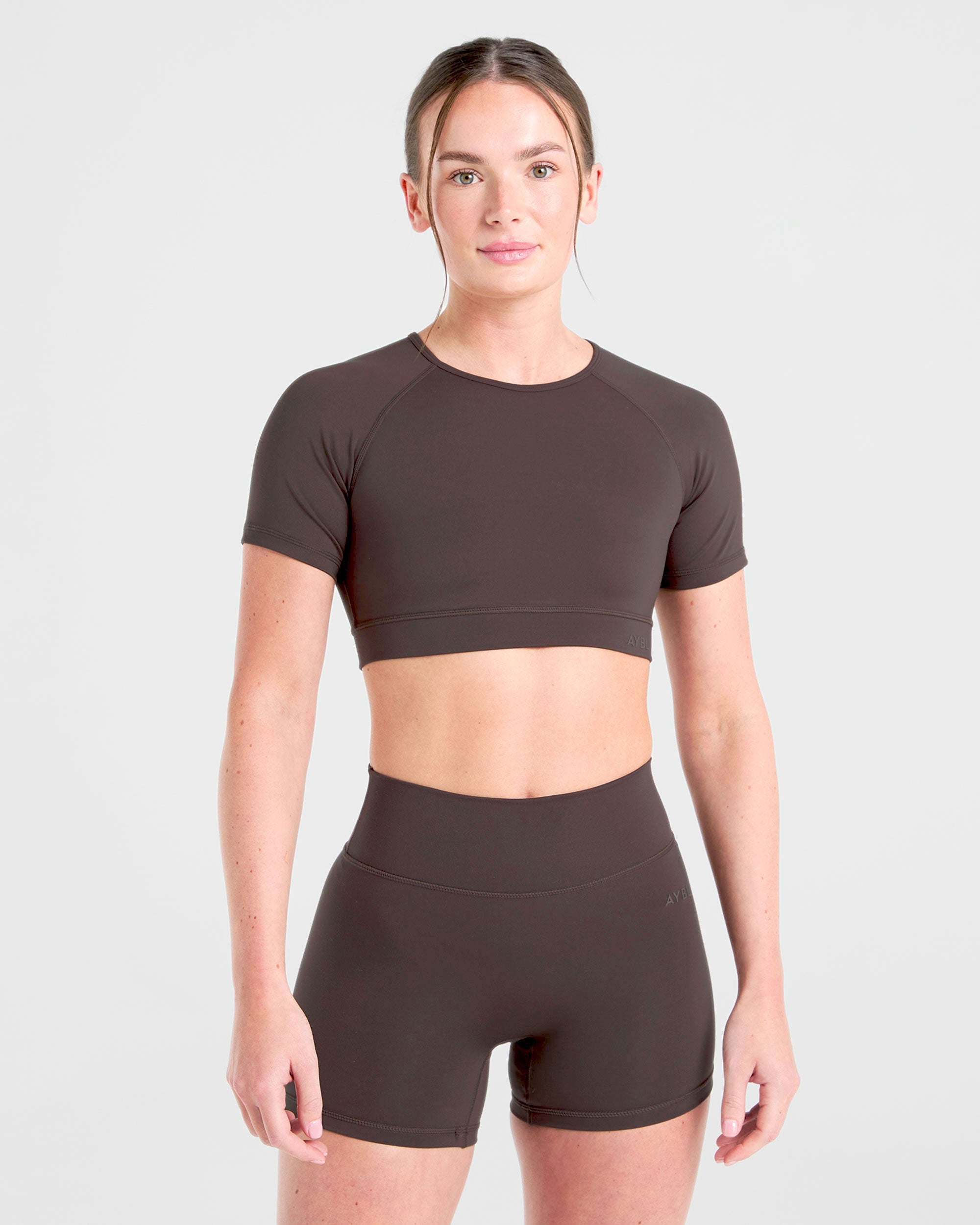 Staple Crop Top - Coffee Brown