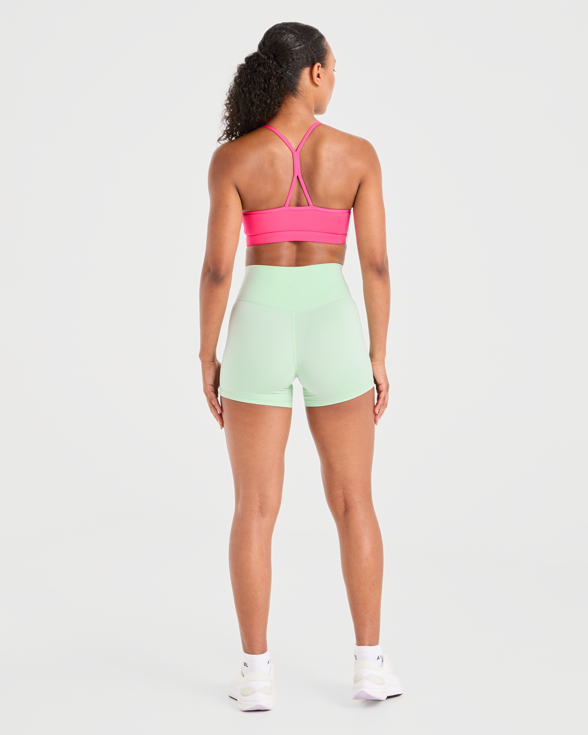 Essential Ruched Sports Bra - Hot Pink