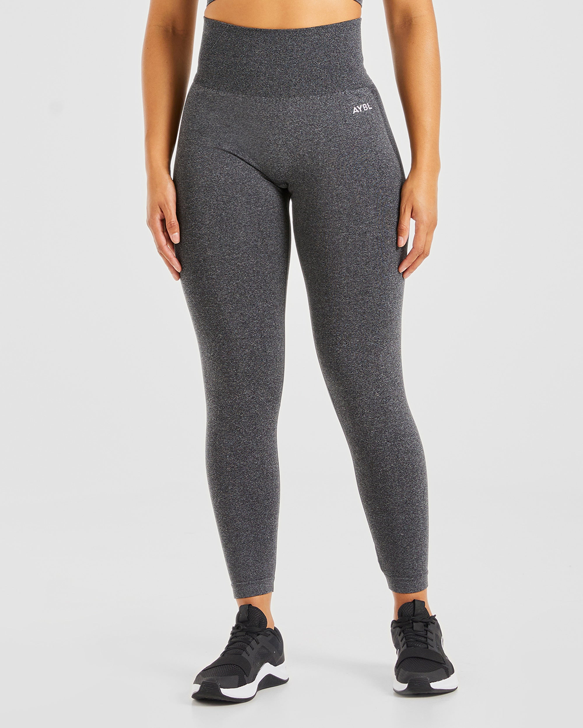 Empower Seamless Leggings - Black Marl