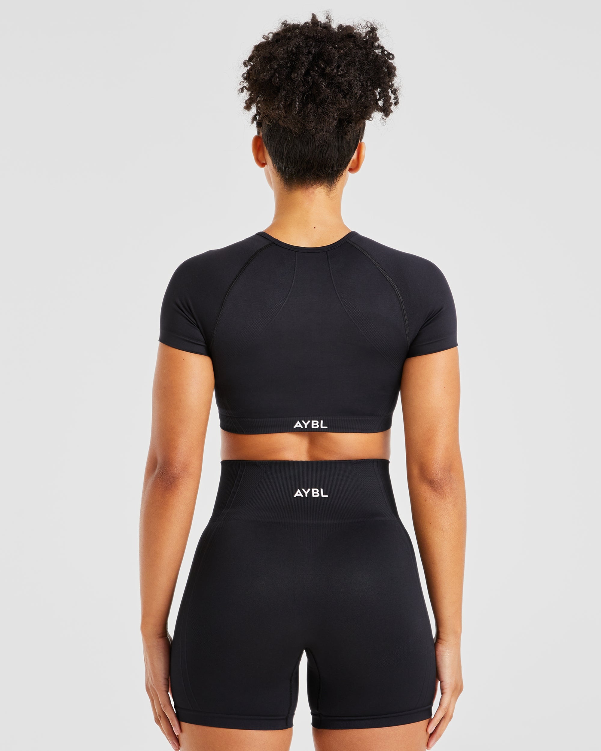 Balance V3 Seamless Crop Top - Black