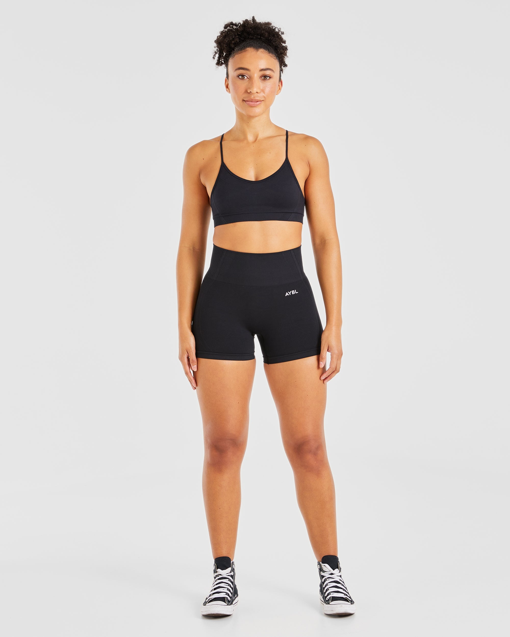 Balance V3 Seamless Strappy Sports Bra - Black