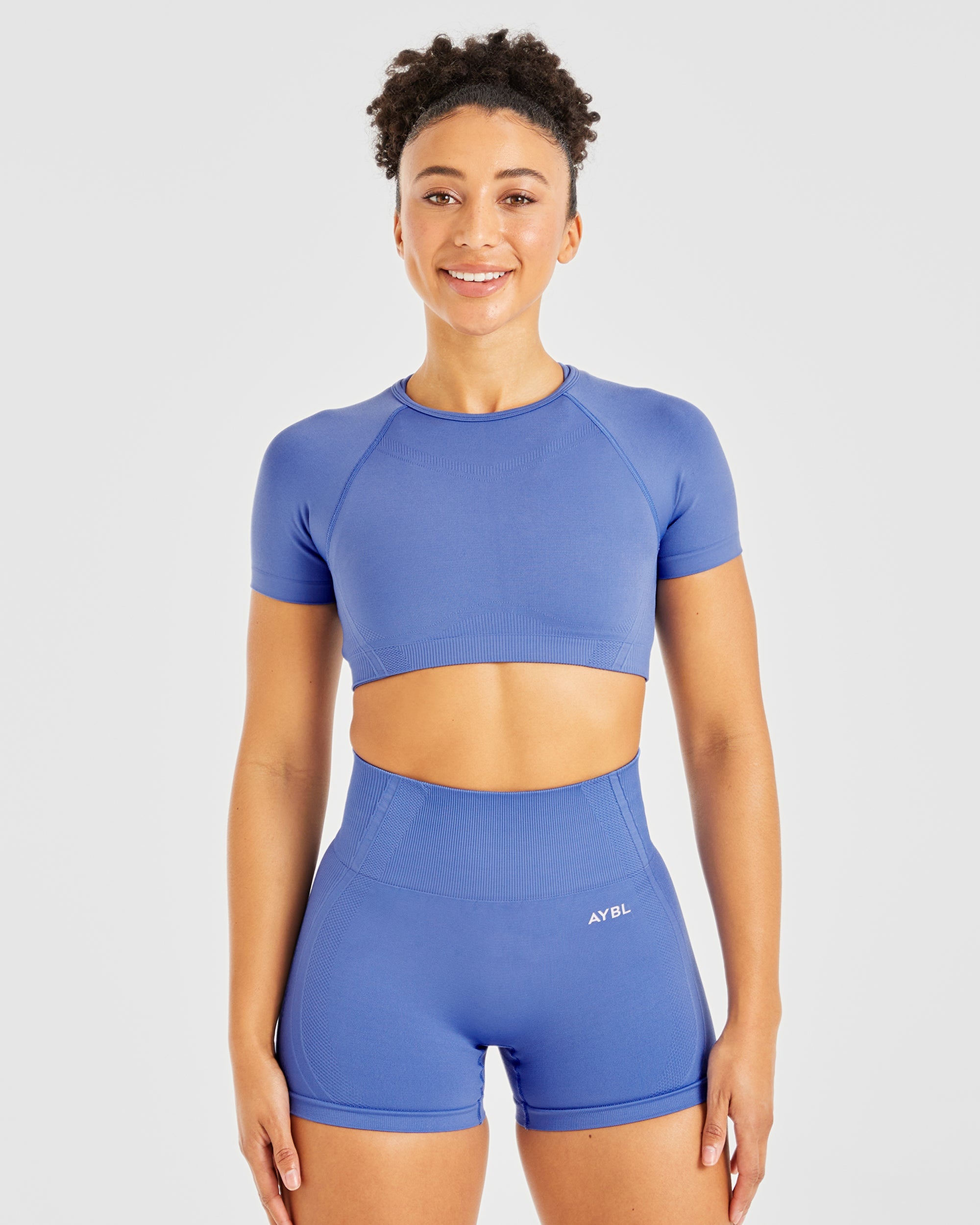 Balance V3 Seamless Crop Top - Bright Cobalt