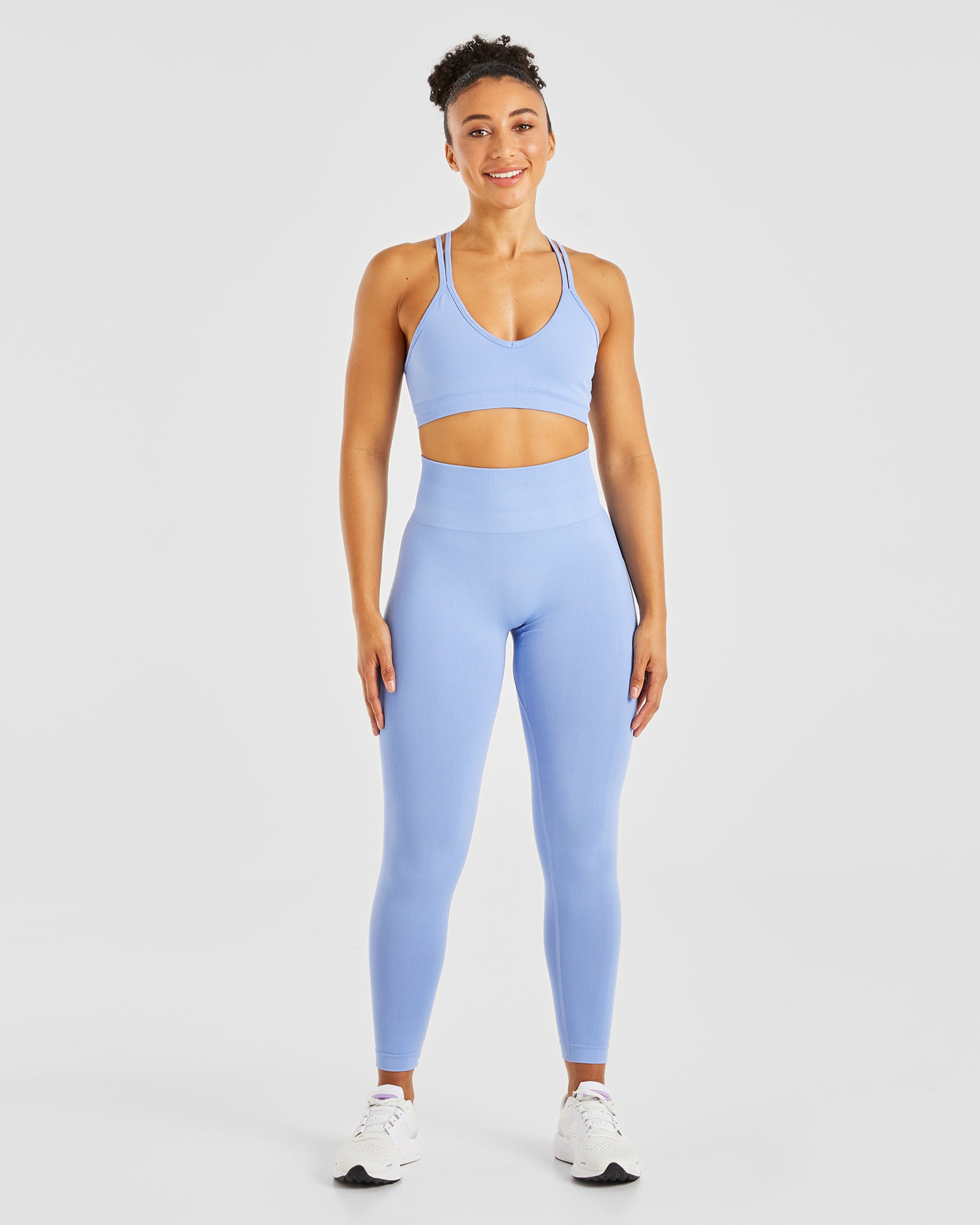 Power Seamless Sports Bra - Blue