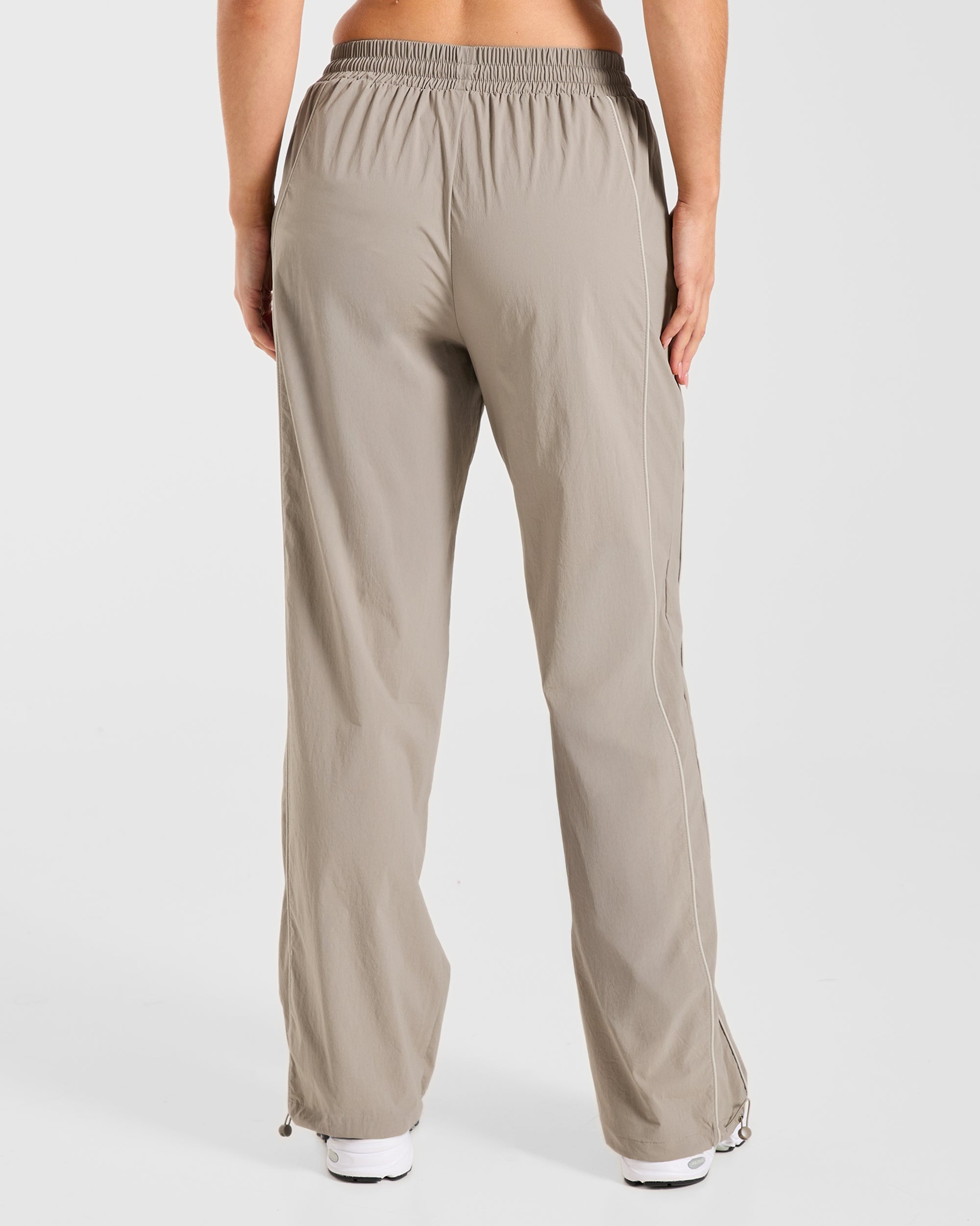 Retro Track Joggers - Taupe