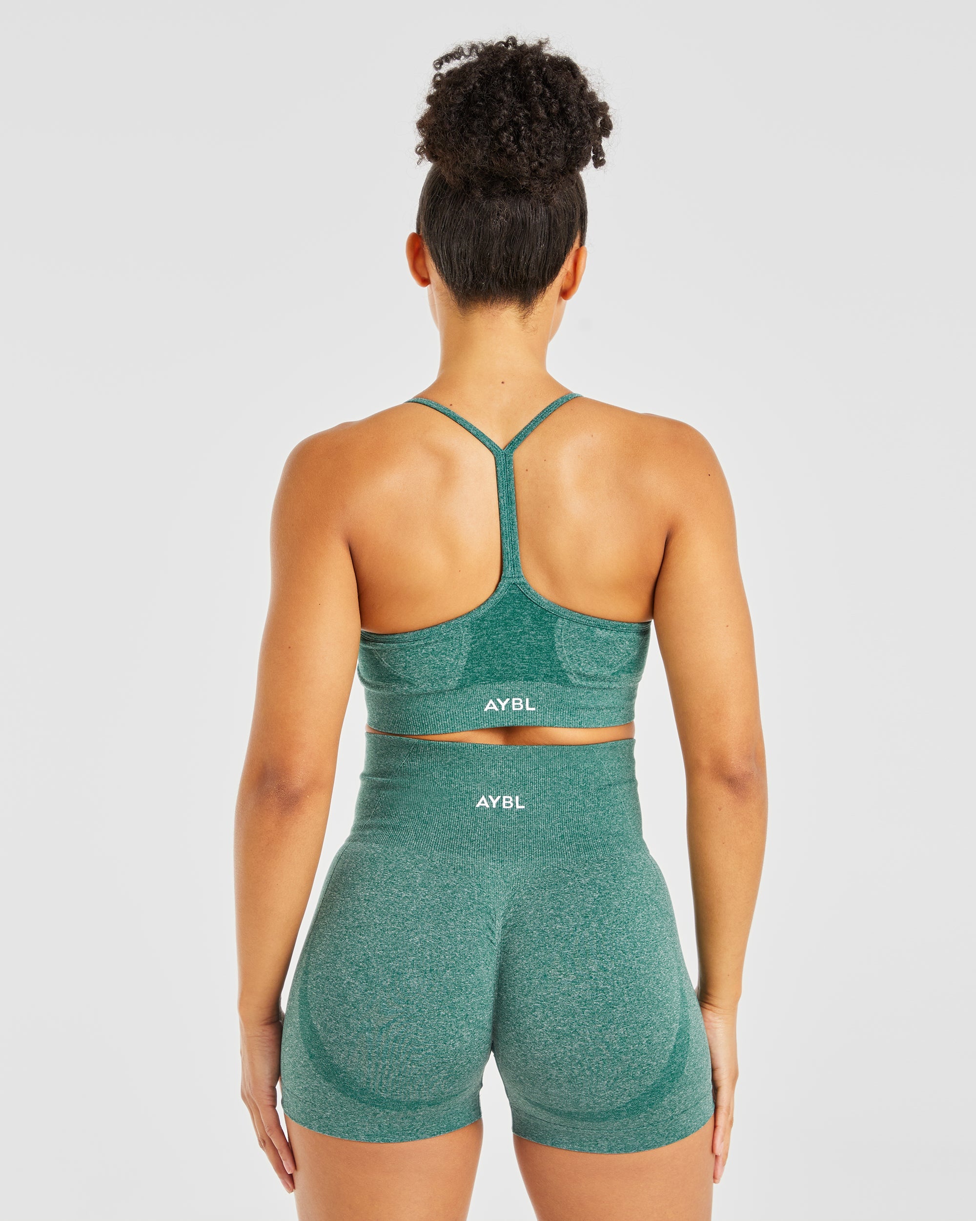 Empower Seamless Sports Bra - Forest Green Marl