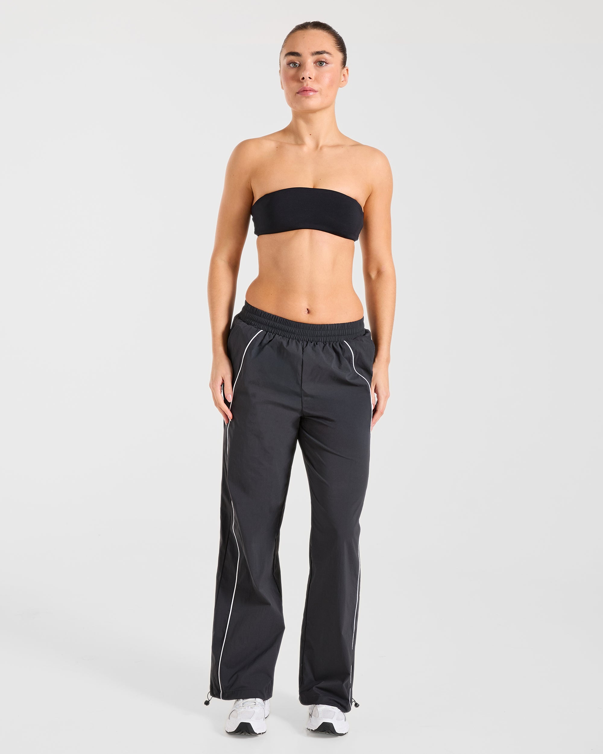 Retro Track Joggers - Black