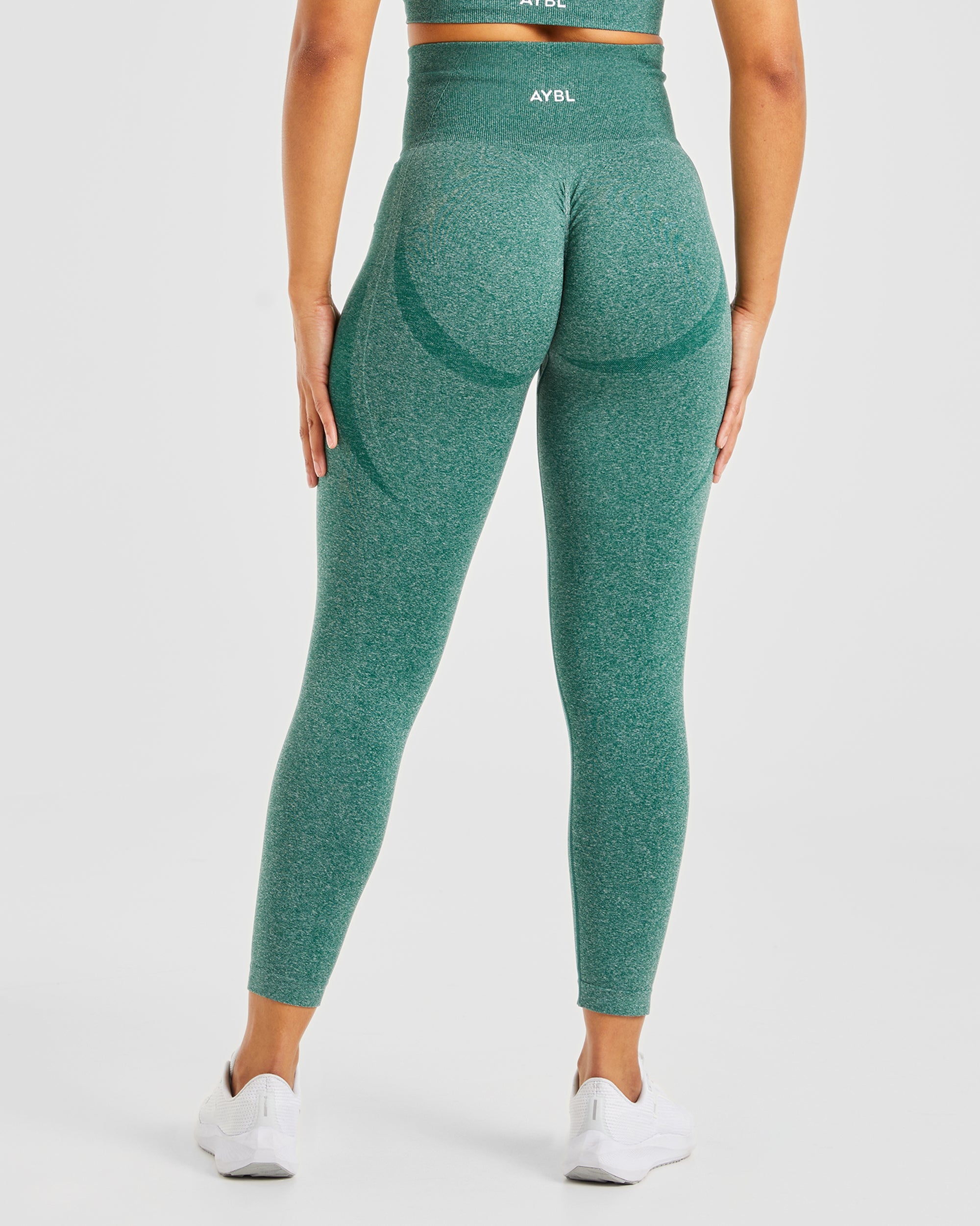 Empower Seamless Leggings - Forest Green Marl