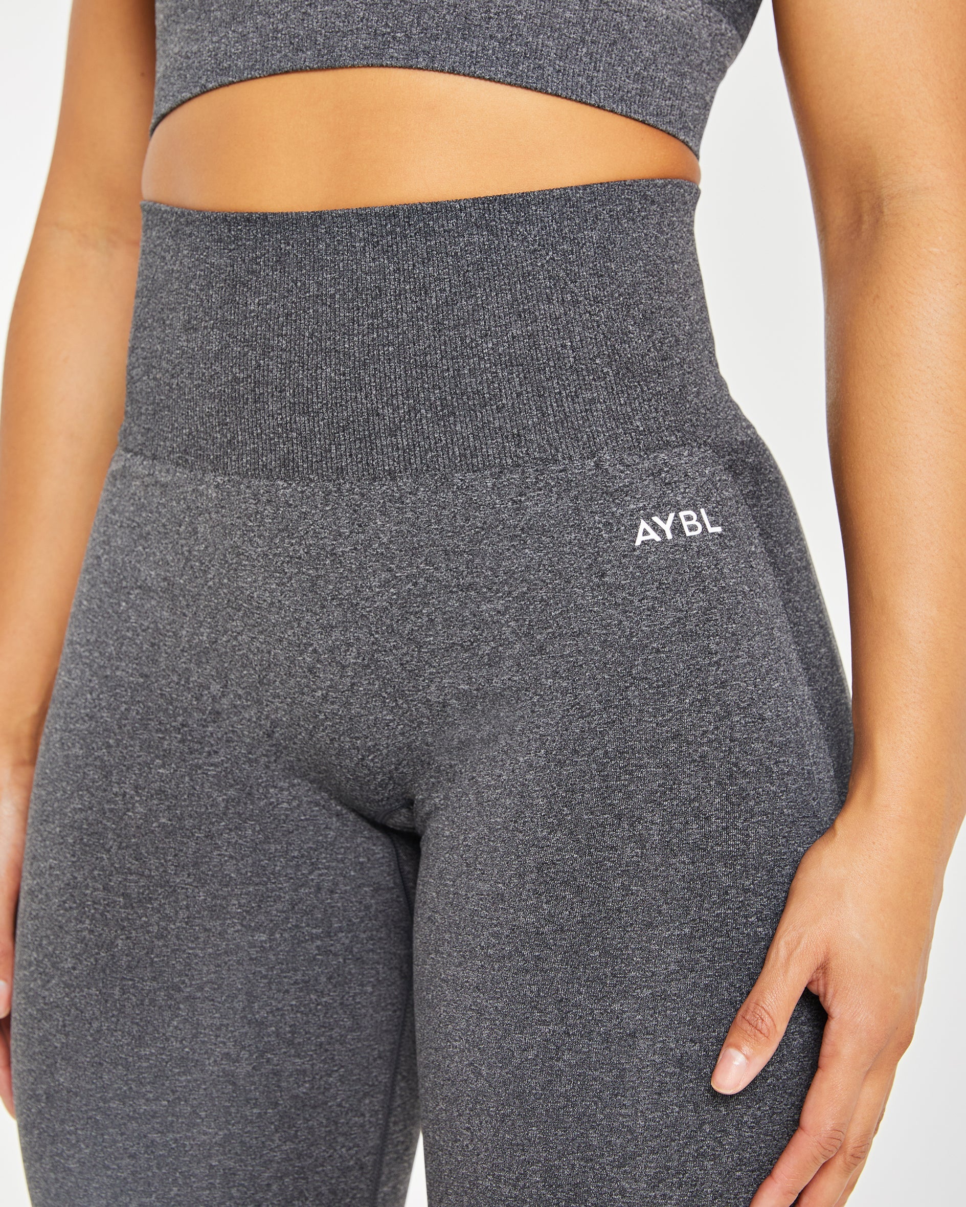 Empower Seamless Leggings - Black Marl